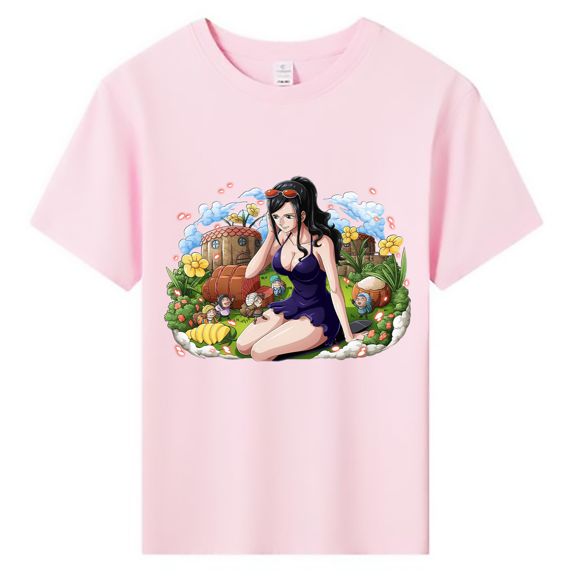 ワンピース ニコ・ロビン ONE PIECE Nico Robin 綿100％キッズTシャツ（フロントプリント）