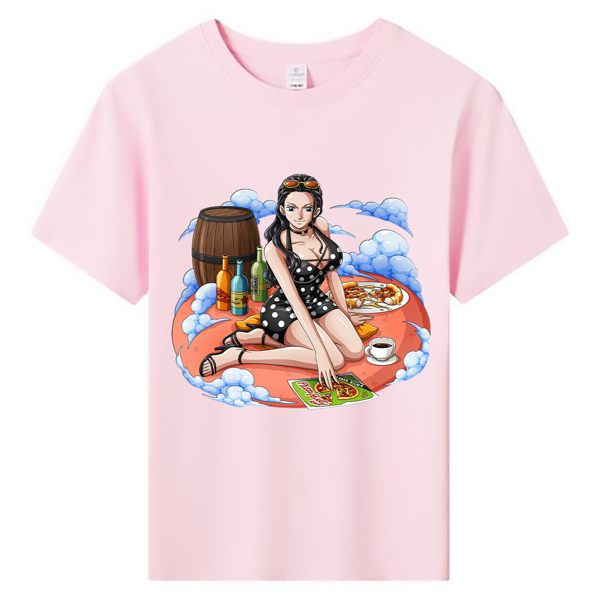 ワンピース ニコ・ロビン ONE PIECE Nico Robin 綿100％キッズTシャツ（フロントプリント）