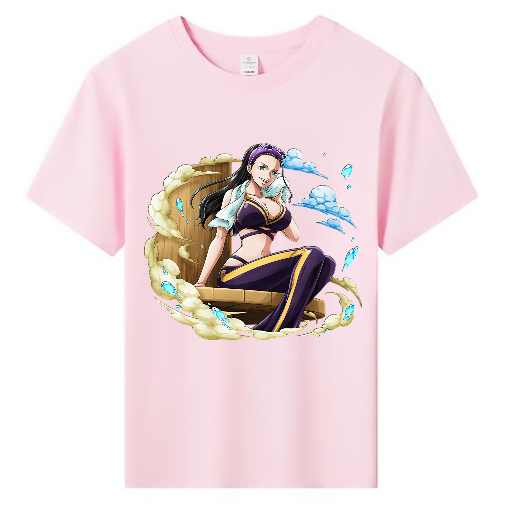 ワンピース ニコ・ロビン ONE PIECE Nico Robin 綿100％キッズTシャツ（フロントプリント）