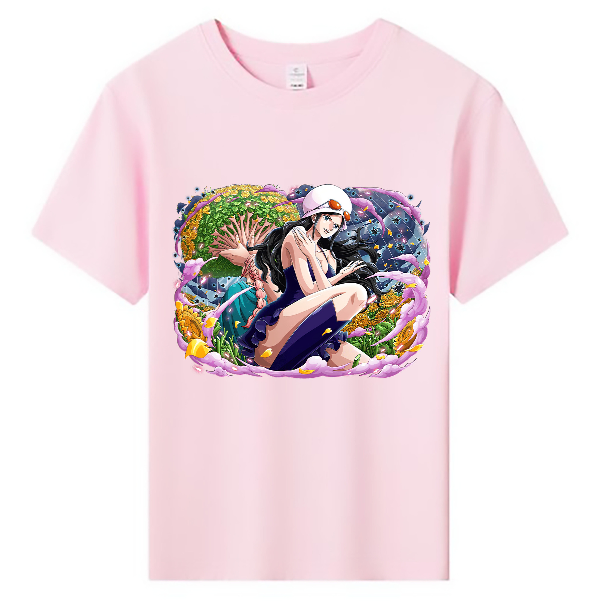 ワンピース ニコ・ロビン ONE PIECE Nico Robin 綿100％キッズTシャツ（フロントプリント）