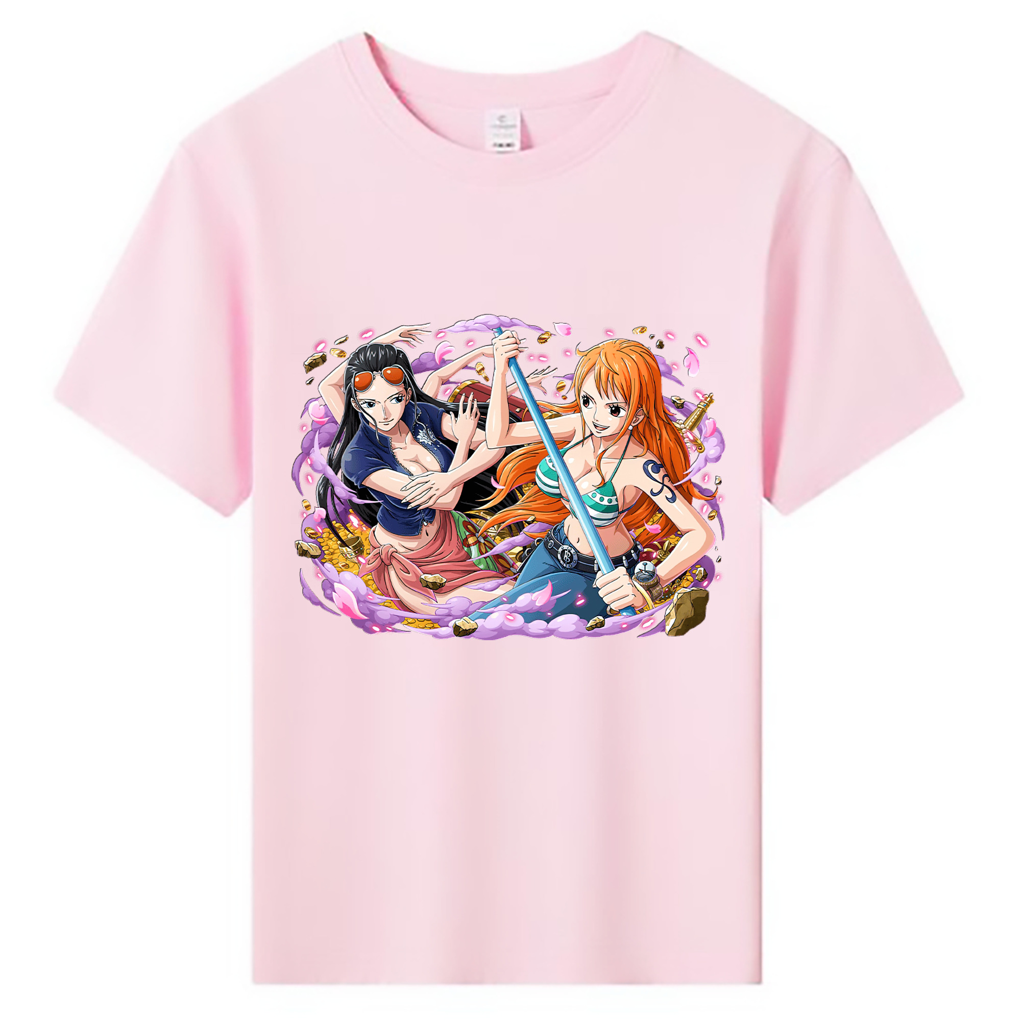 ワンピース ニコ・ロビン ONE PIECE Nico Robin 綿100％キッズTシャツ（フロントプリント）