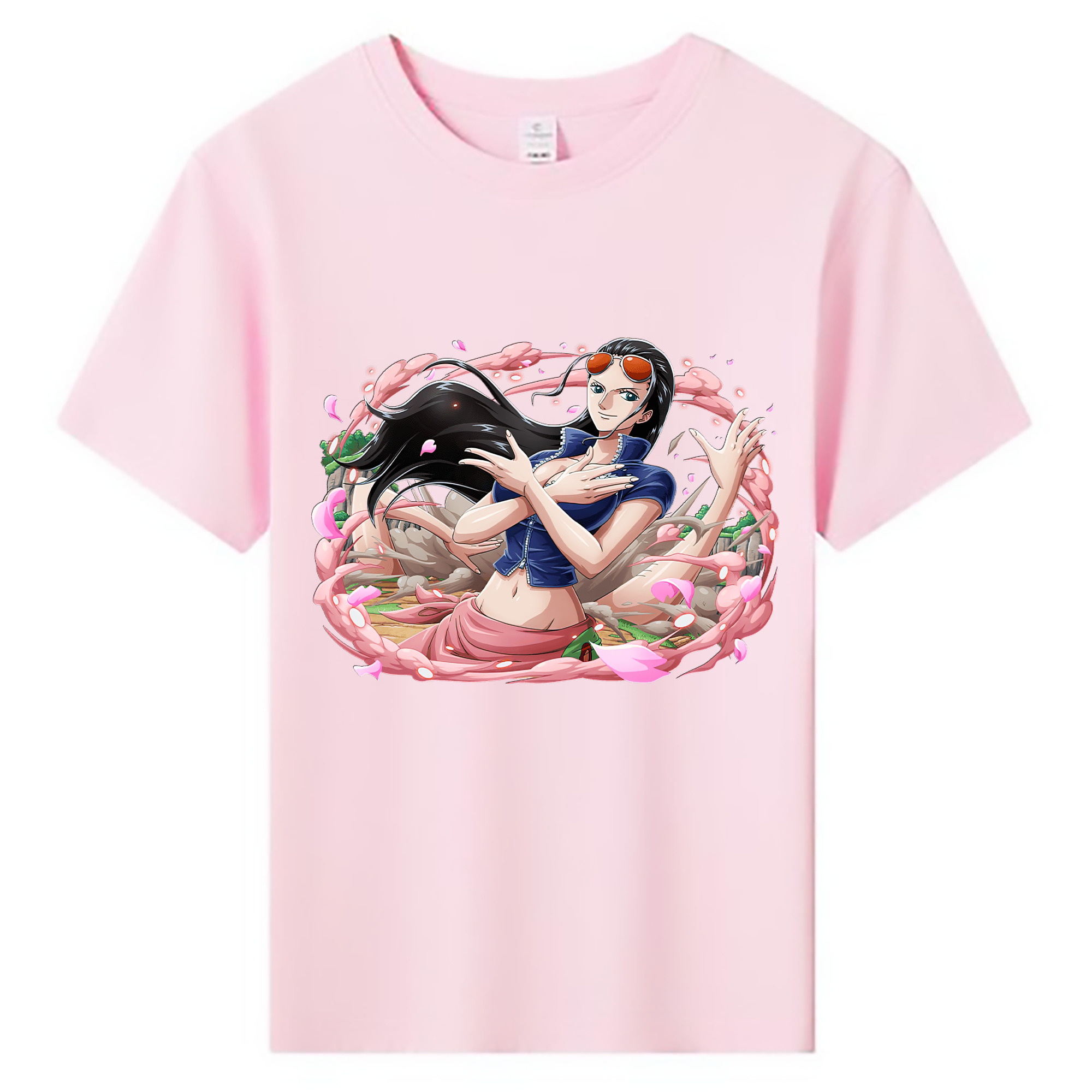 ワンピース ニコ・ロビン ONE PIECE Nico Robin 綿100％キッズTシャツ（フロントプリント）