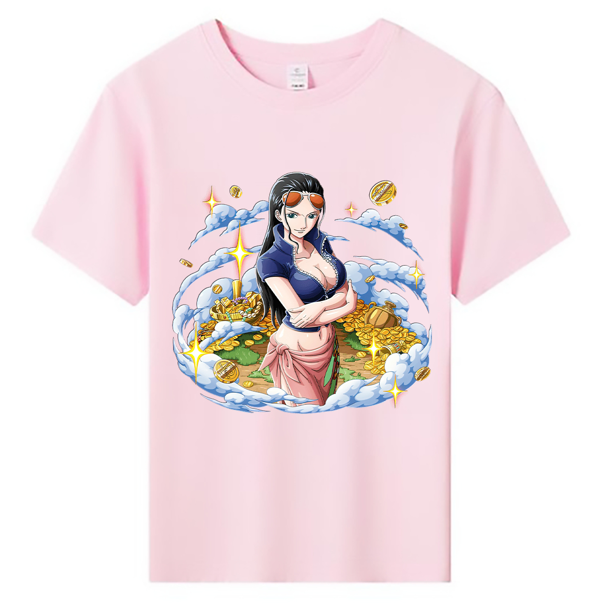 ワンピース ニコ・ロビン ONE PIECE Nico Robin 綿100％キッズTシャツ（フロントプリント）
