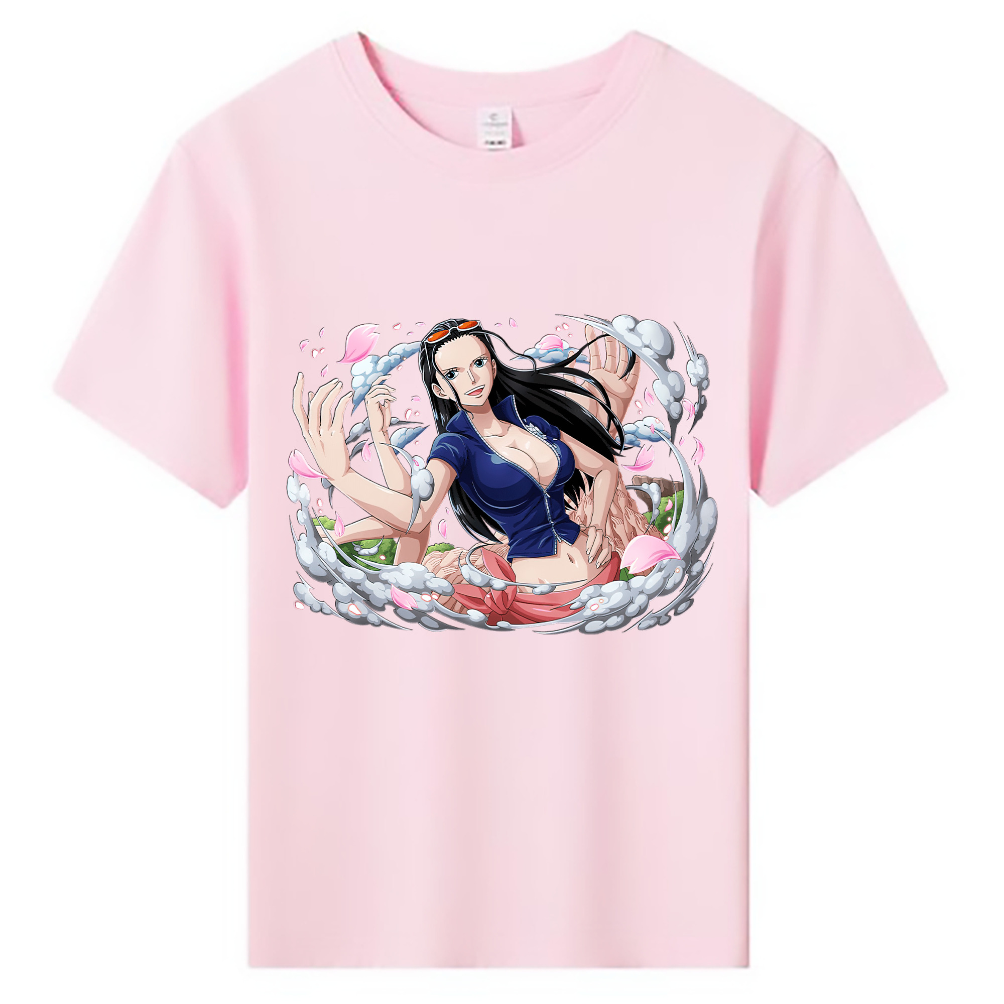 ワンピース ニコ・ロビン ONE PIECE Nico Robin 綿100％キッズTシャツ（フロントプリント）