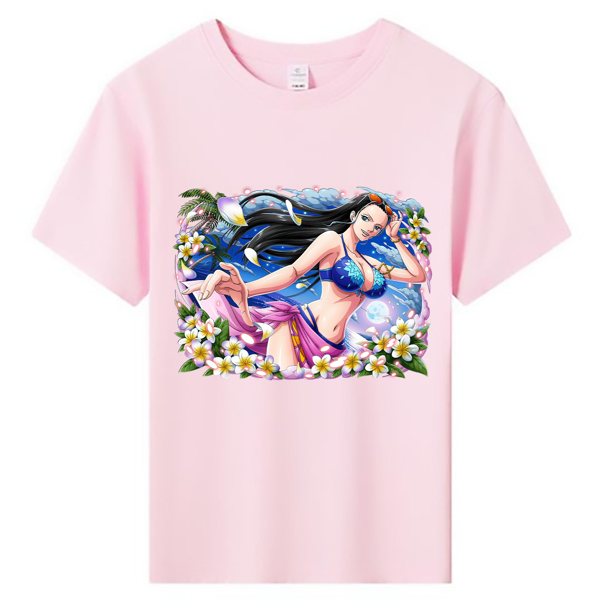 ワンピース ニコ・ロビン ONE PIECE Nico Robin 綿100％キッズTシャツ（フロントプリント）