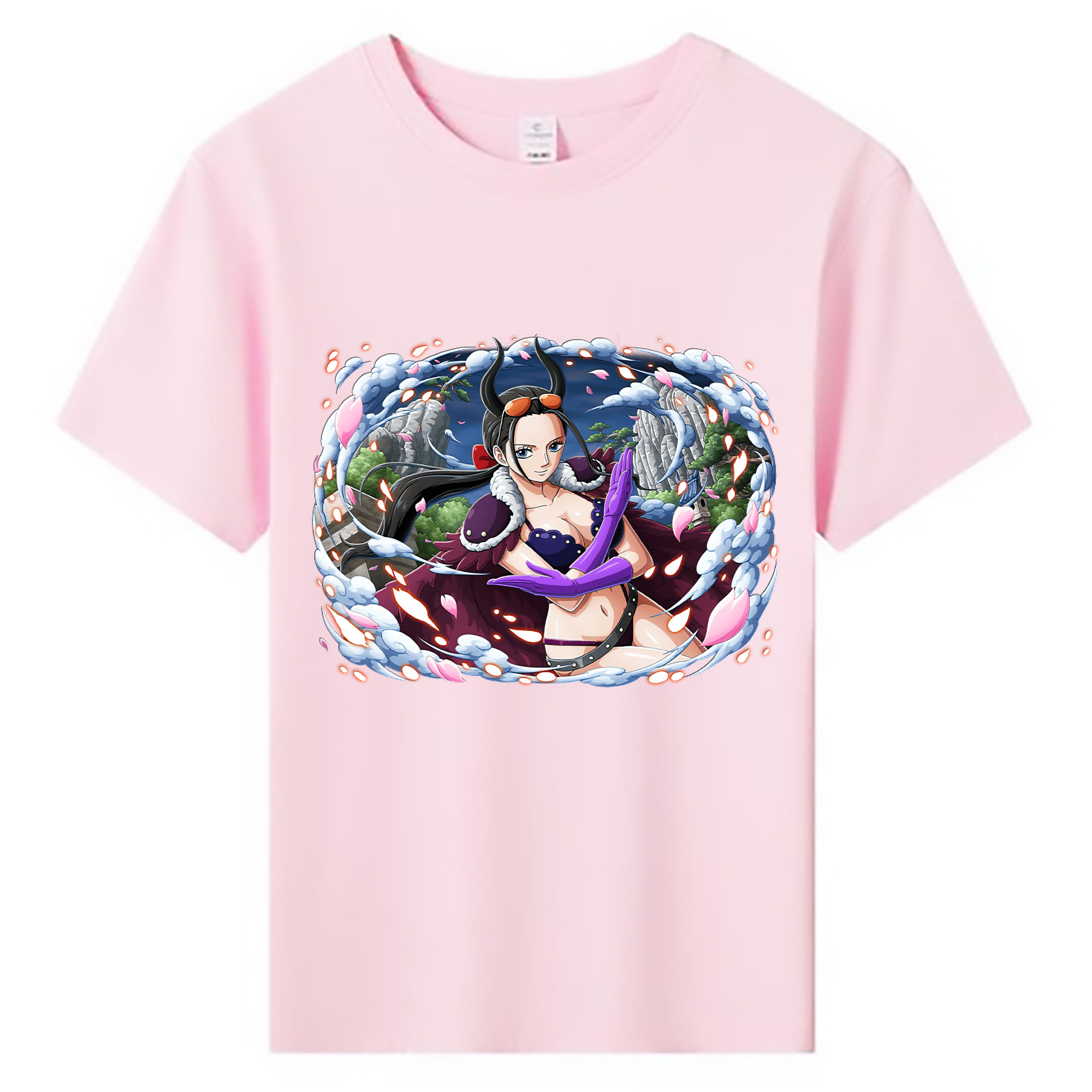 ワンピース ニコ・ロビン ONE PIECE Nico Robin 綿100％キッズTシャツ（フロントプリント）