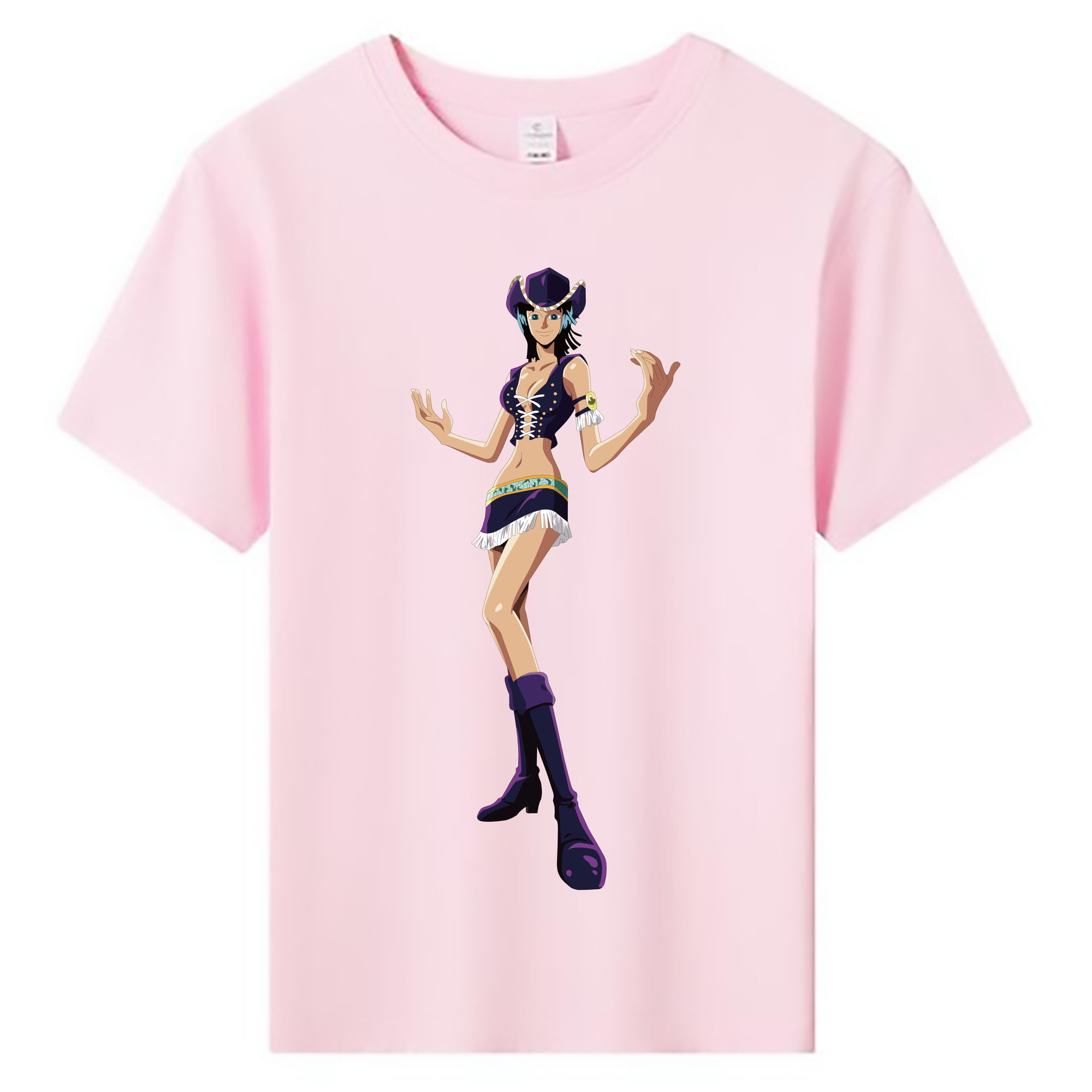 ワンピース ニコ・ロビン ONE PIECE Nico Robin 綿100％キッズTシャツ（フロントプリント）