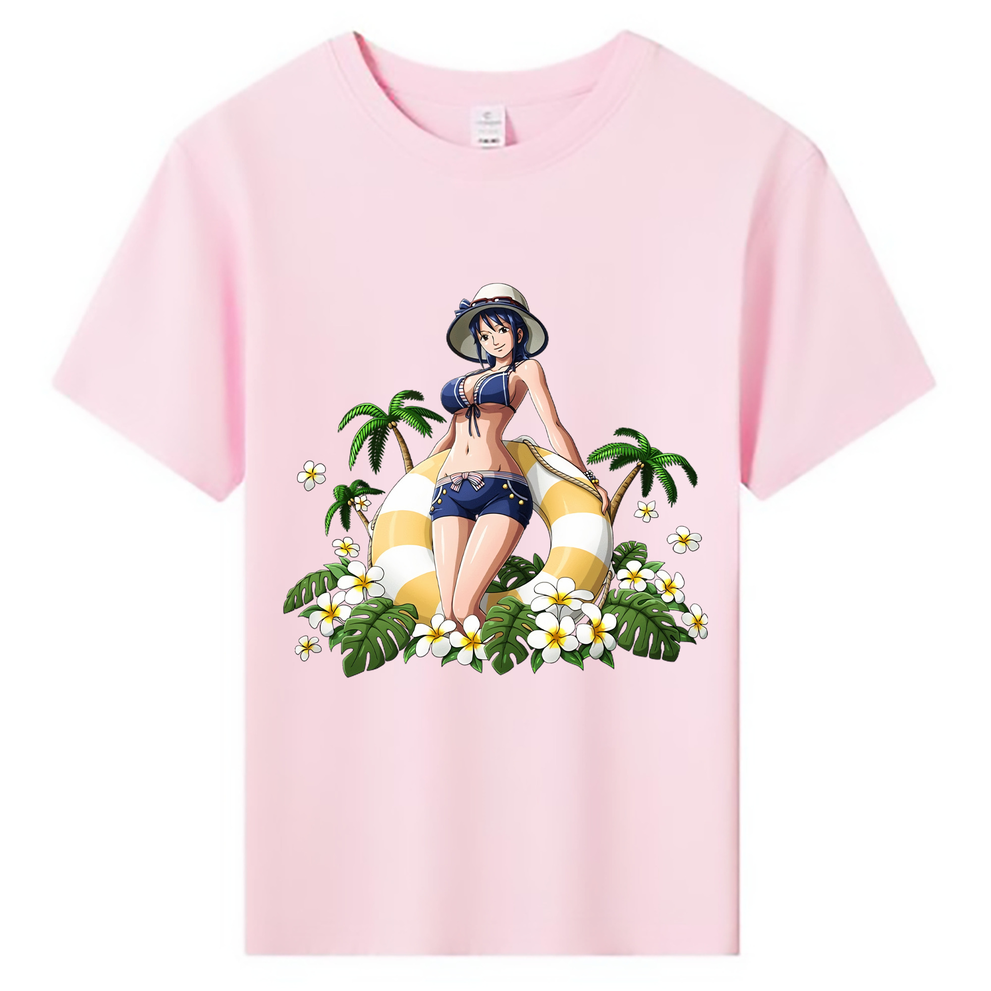 ワンピース ニコ・ロビン ONE PIECE Nico Robin 綿100％キッズTシャツ（フロントプリント）