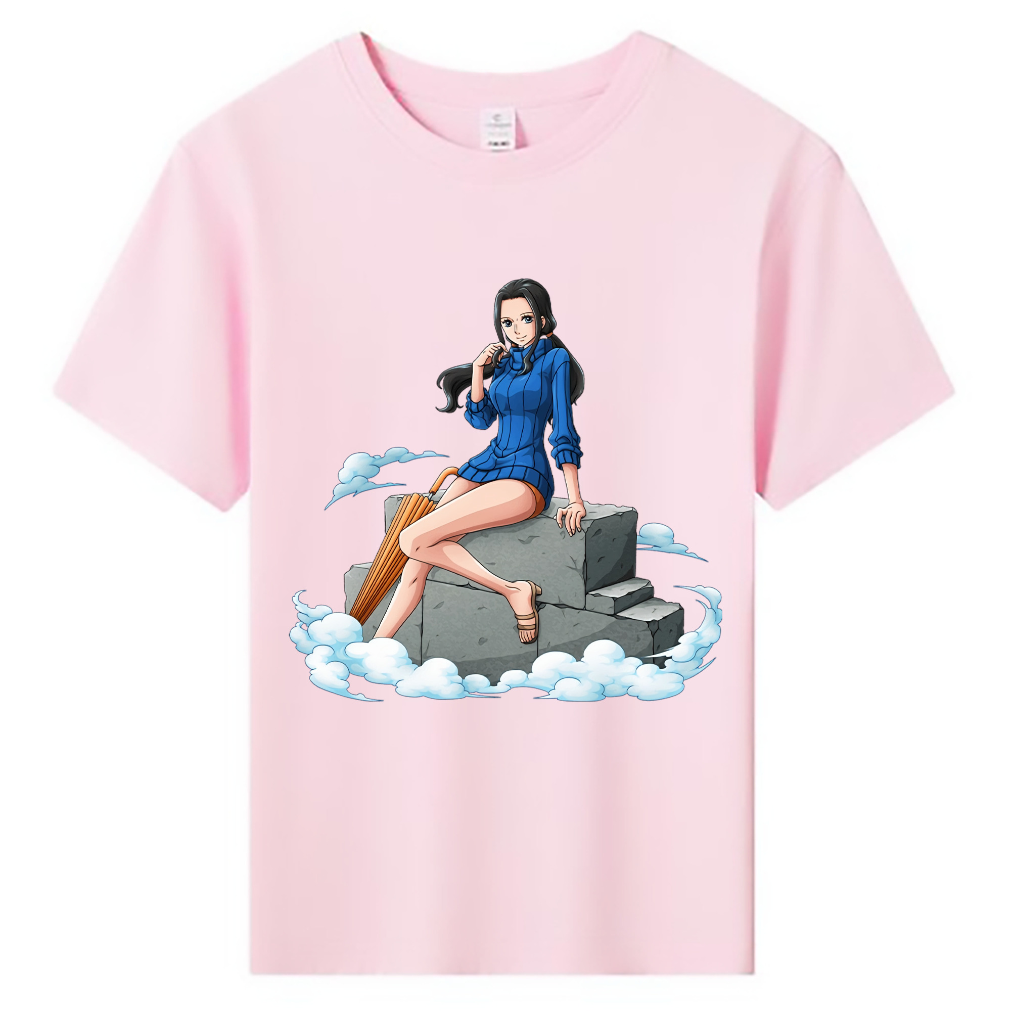 ワンピース ニコ・ロビン ONE PIECE Nico Robin 綿100％キッズTシャツ（フロントプリント）