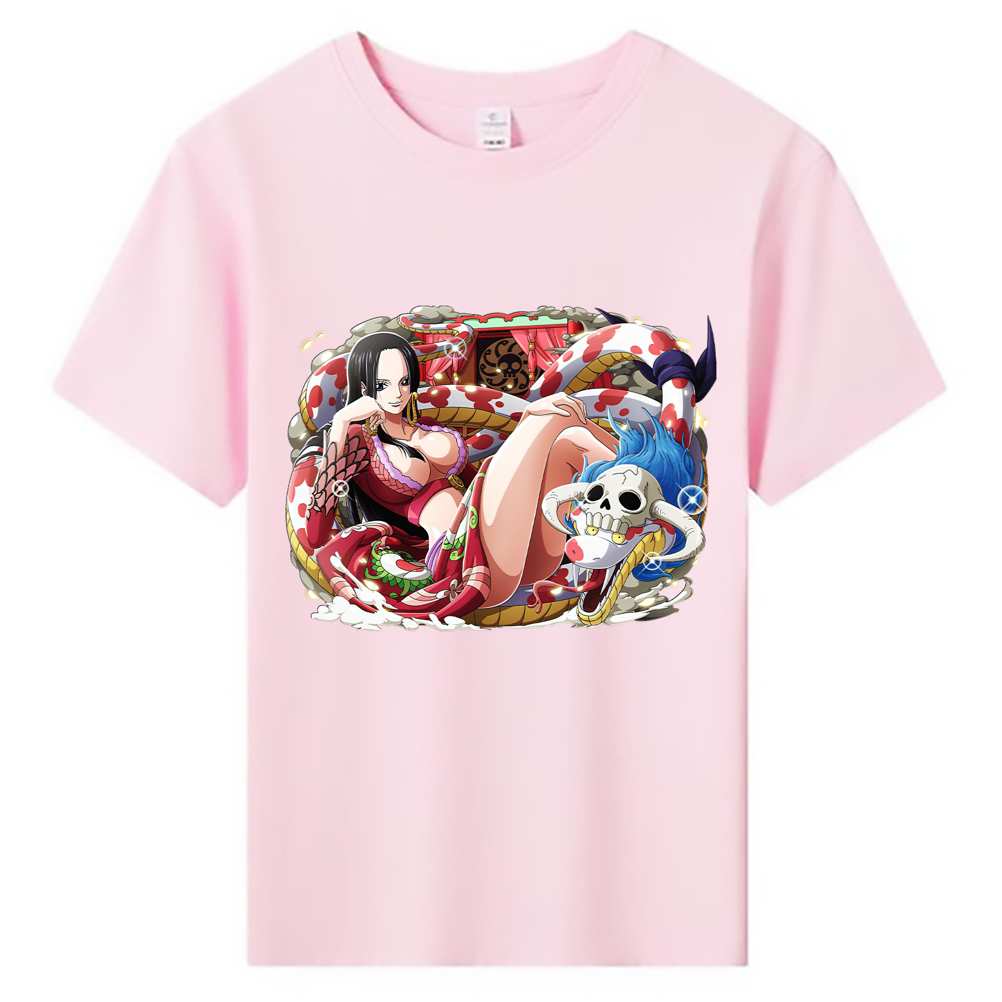 ワンピース ボア・ハンコック ONE PIECE Boa·Hancock 綿100％キッズTシャツ（フロントプリント）