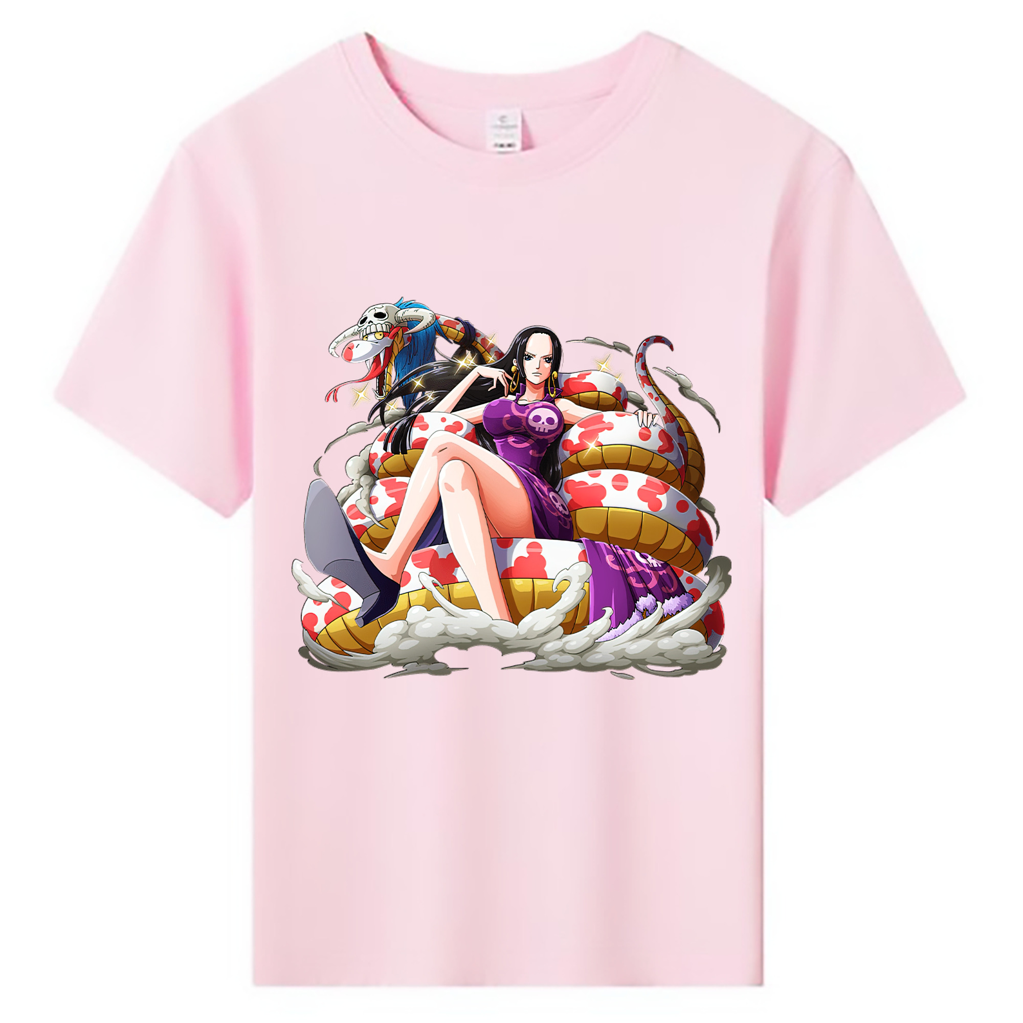 ワンピース ボア・ハンコック ONE PIECE Boa·Hancock 綿100％キッズTシャツ（フロントプリント）