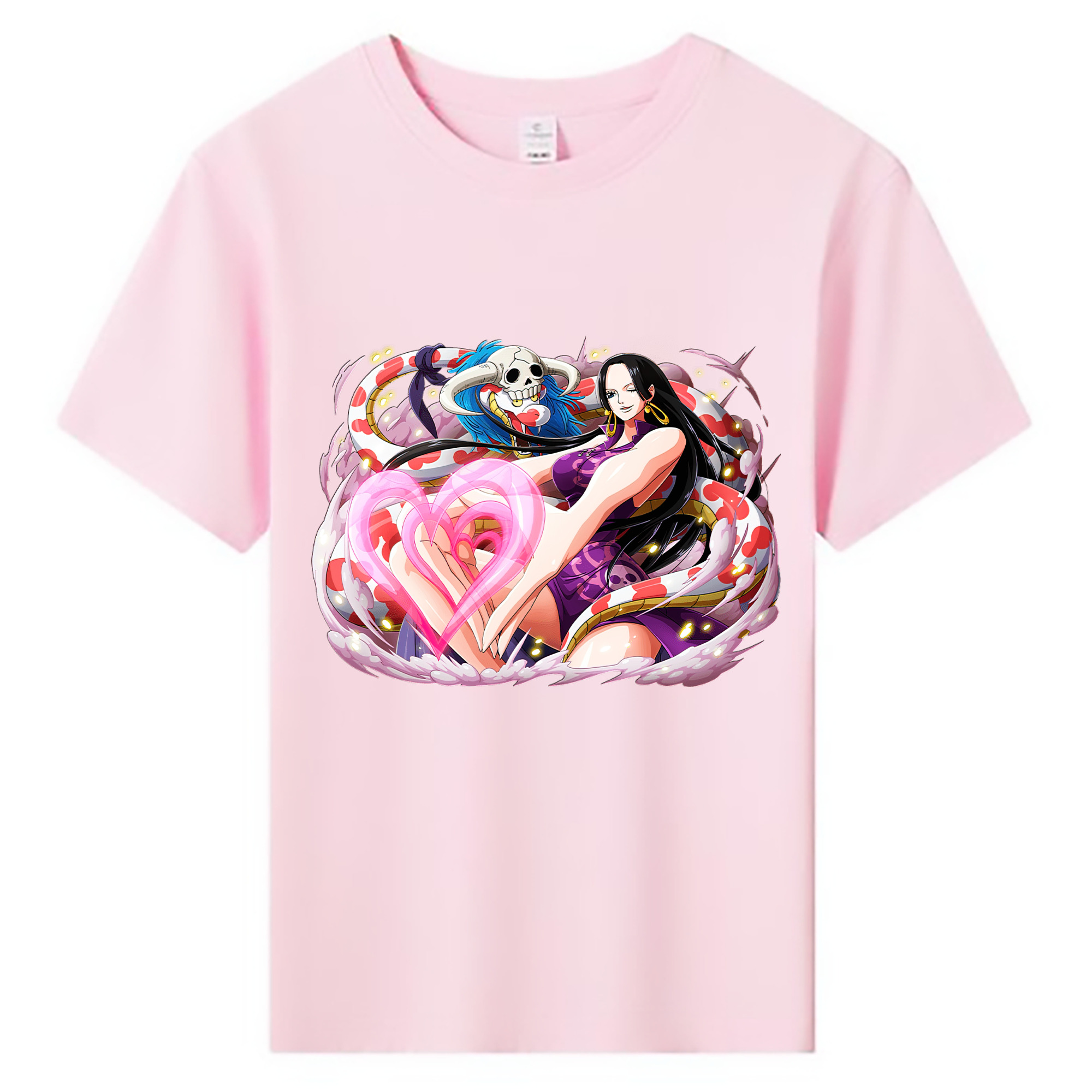 ワンピース ボア・ハンコック ONE PIECE Boa·Hancock 綿100％キッズTシャツ（フロントプリント）