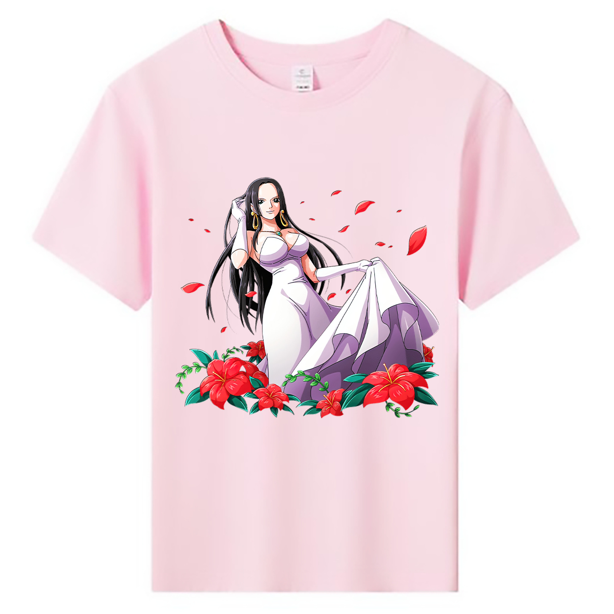 ワンピース ボア・ハンコック ONE PIECE Boa·Hancock 綿100％キッズTシャツ（フロントプリント）