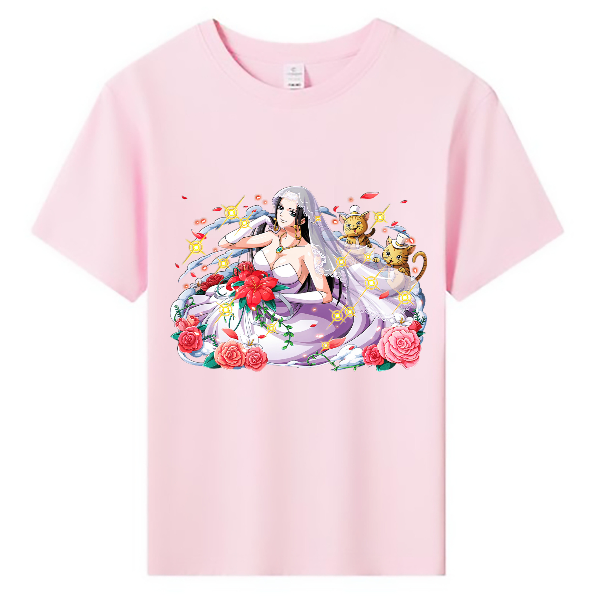 ワンピース ボア・ハンコック ONE PIECE Boa·Hancock 綿100％キッズTシャツ（フロントプリント）