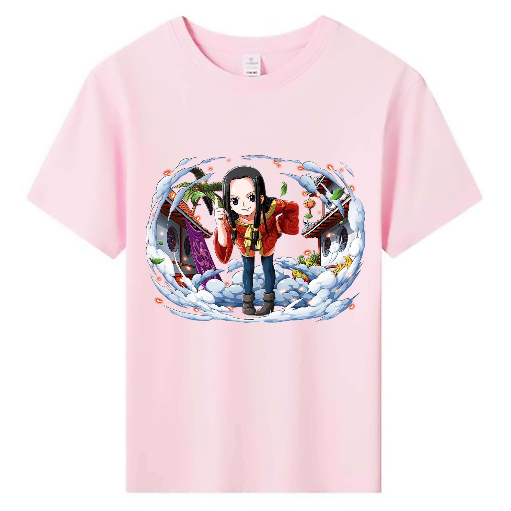 ワンピース ボア・ハンコック ONE PIECE Boa·Hancock 綿100％キッズTシャツ（フロントプリント）