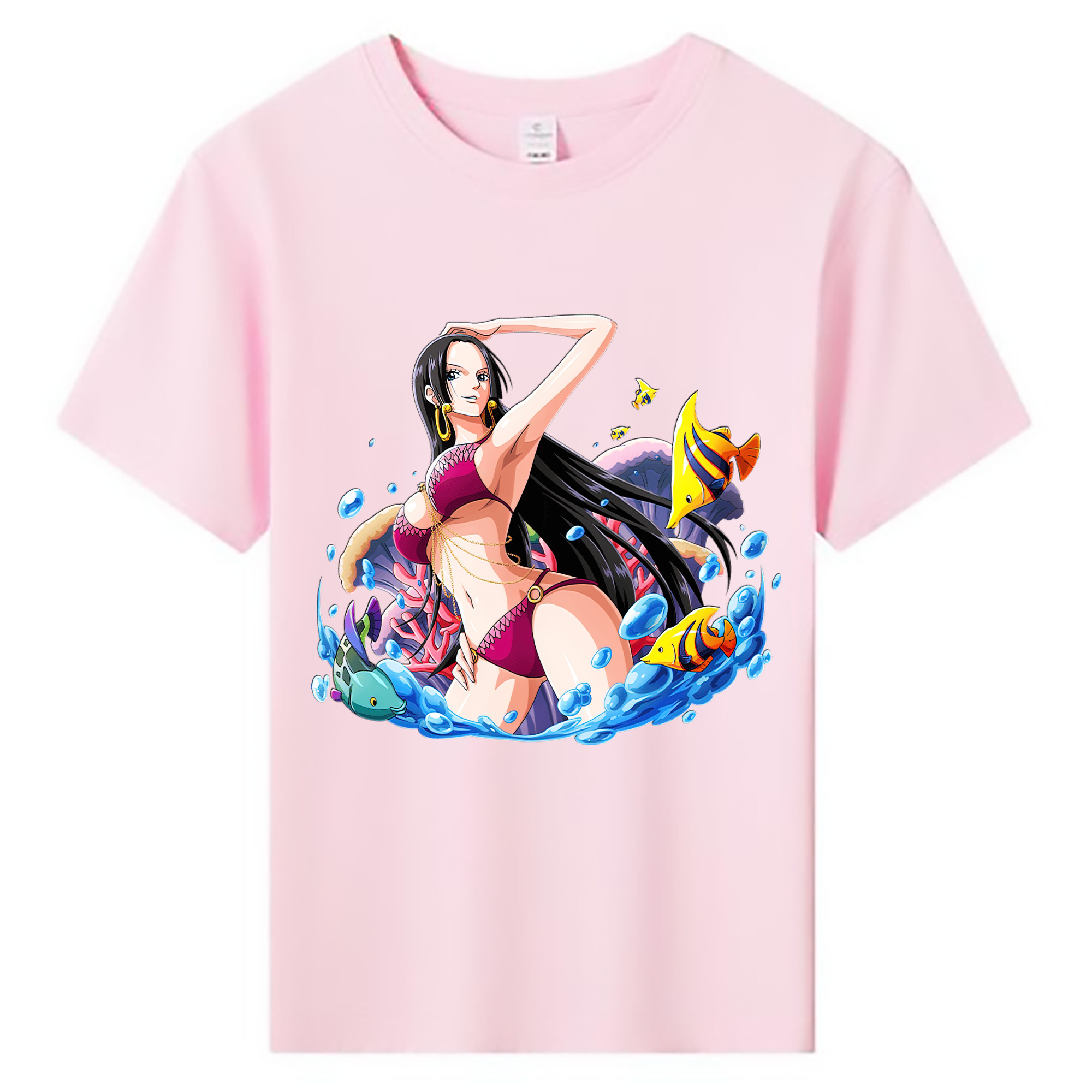ワンピース ボア・ハンコック ONE PIECE Boa·Hancock 綿100％キッズTシャツ（フロントプリント）