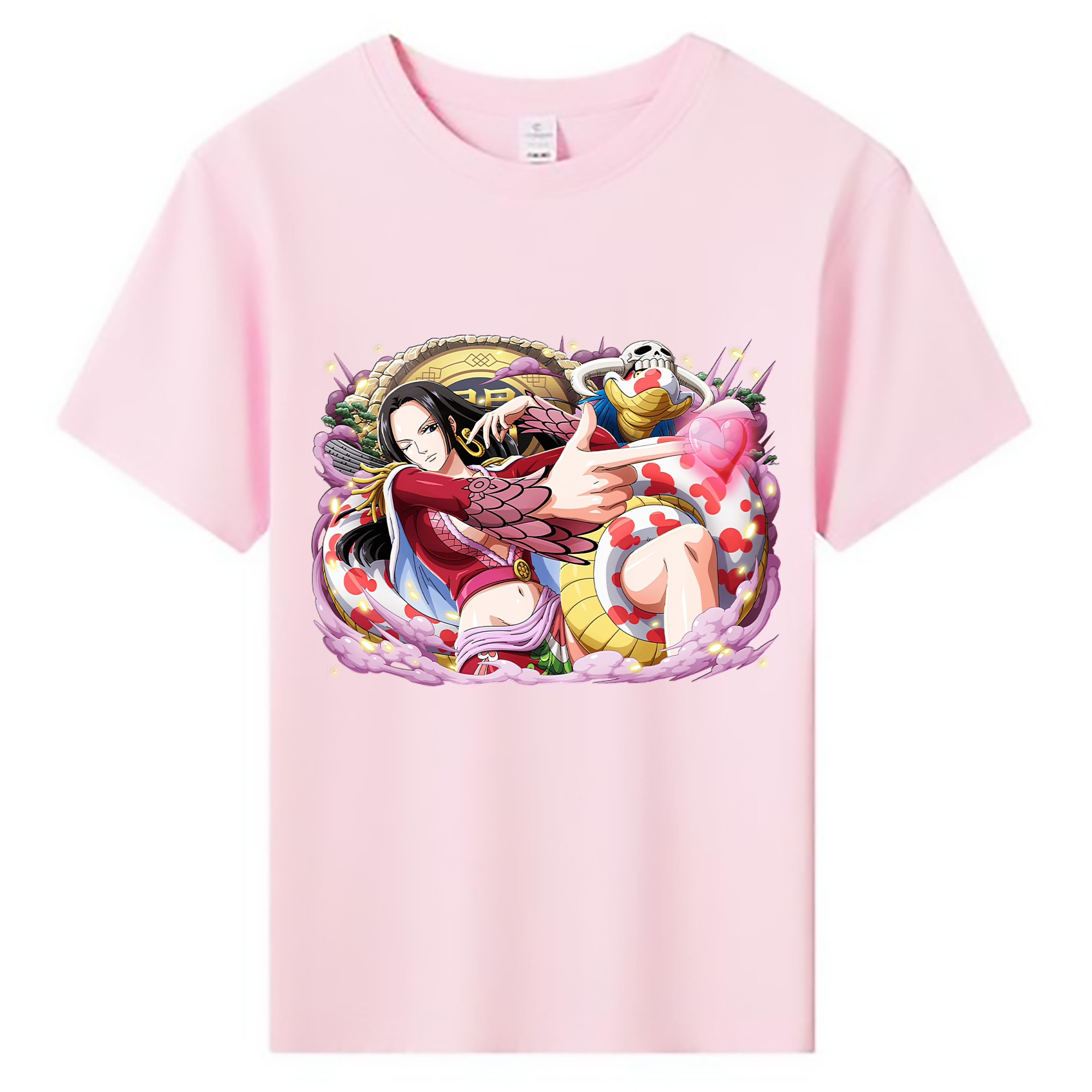 ワンピース ボア・ハンコック ONE PIECE Boa·Hancock 綿100％キッズTシャツ（フロントプリント）