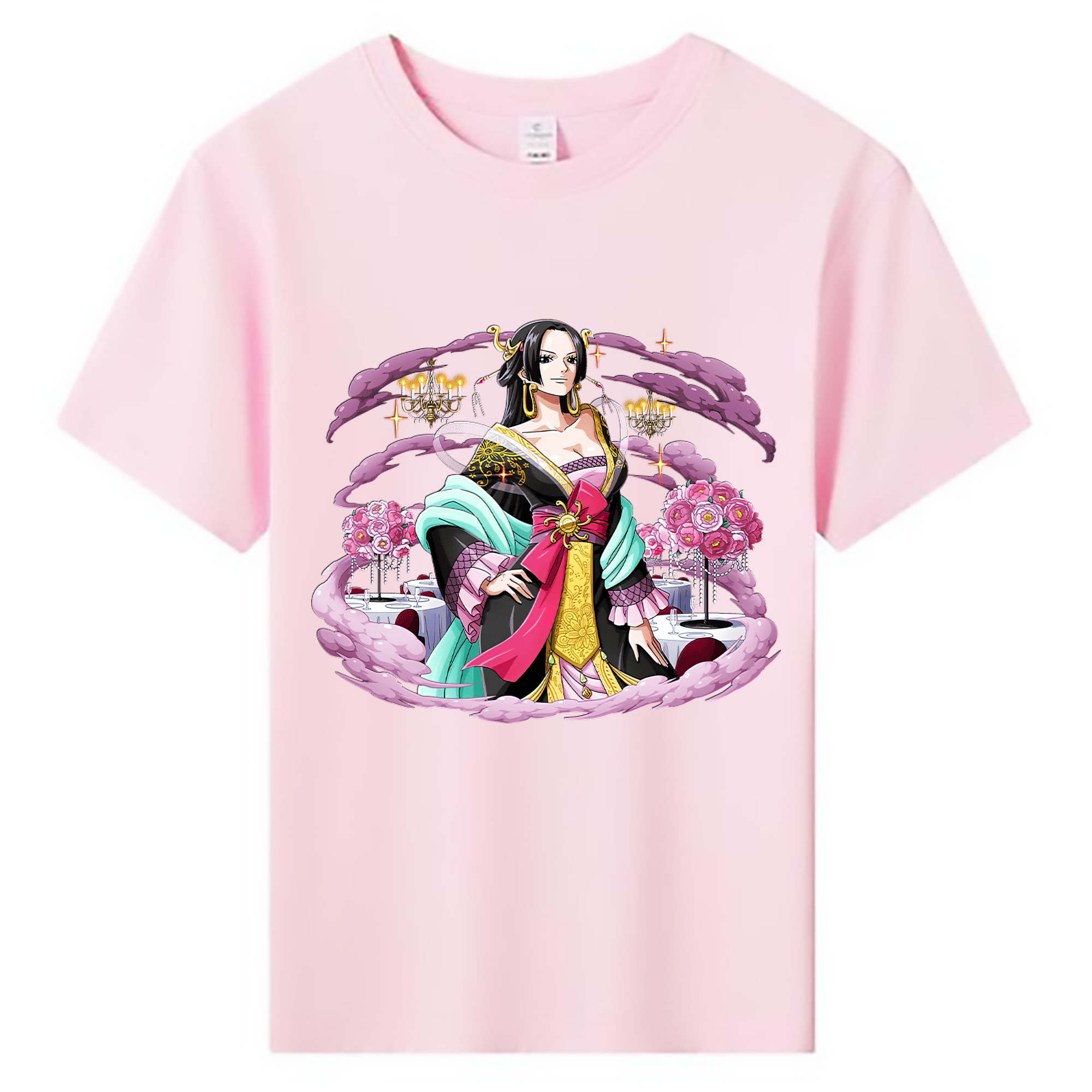 ワンピース ボア・ハンコック ONE PIECE Boa·Hancock 綿100％キッズTシャツ（フロントプリント）