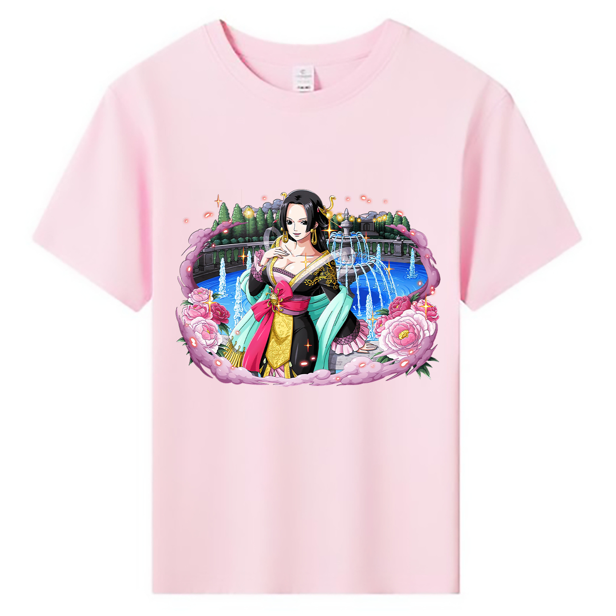 （画像用） ワンピース ボア・ハンコック ONE PIECE Boa·Hancock 綿100％キッズTシャツ（フロントプリント）