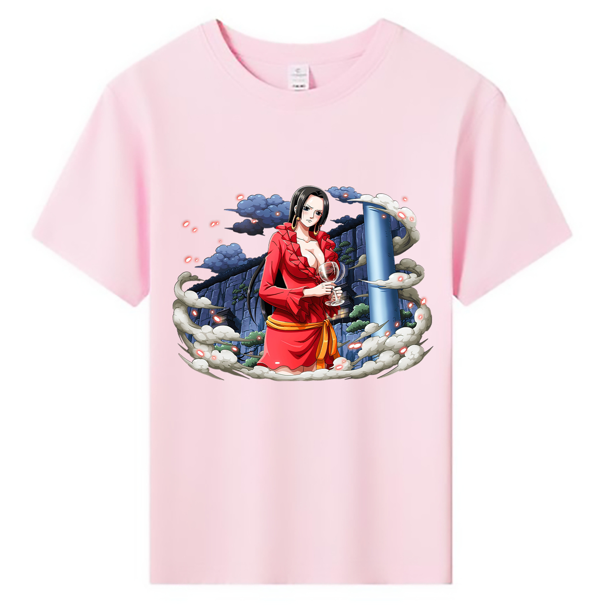 ワンピース ボア・ハンコック ONE PIECE Boa·Hancock 綿100％キッズTシャツ（フロントプリント）