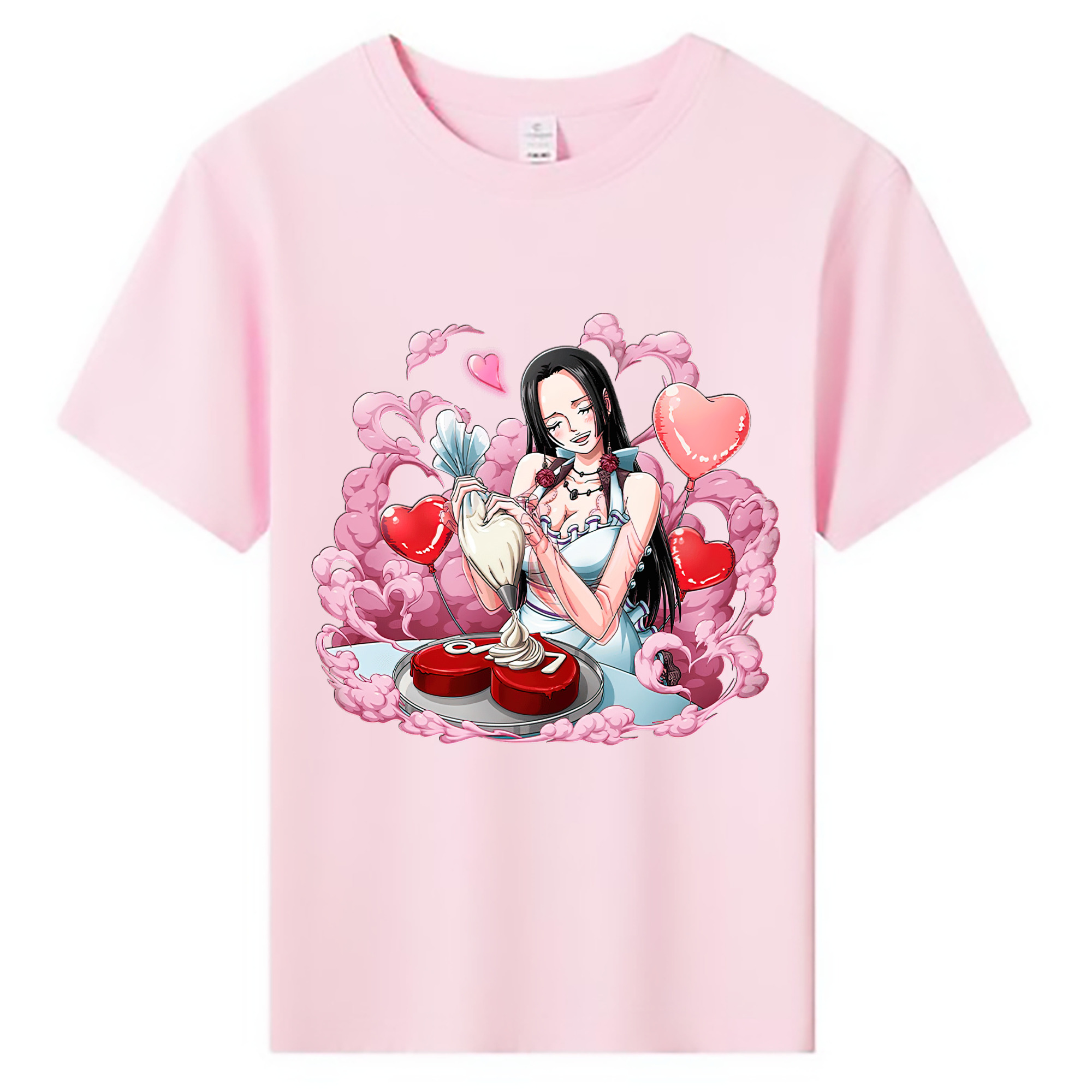 ワンピース ボア・ハンコック ONE PIECE Boa·Hancock 綿100％キッズTシャツ（フロントプリント）
