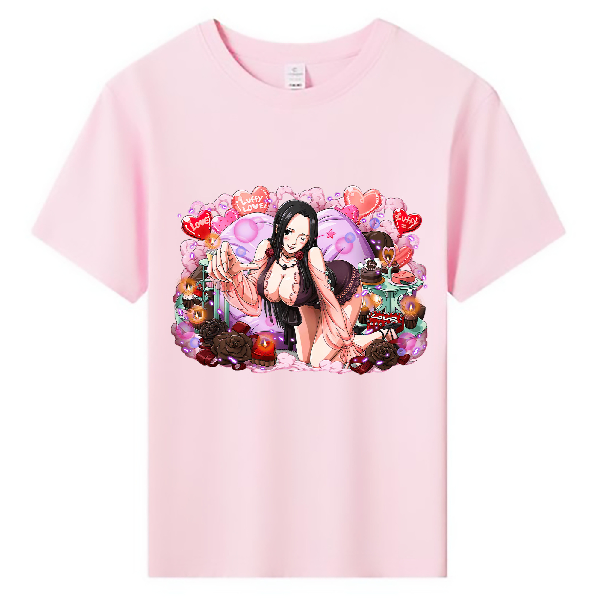 ワンピース ボア・ハンコック ONE PIECE Boa·Hancock 綿100％キッズTシャツ（フロントプリント）