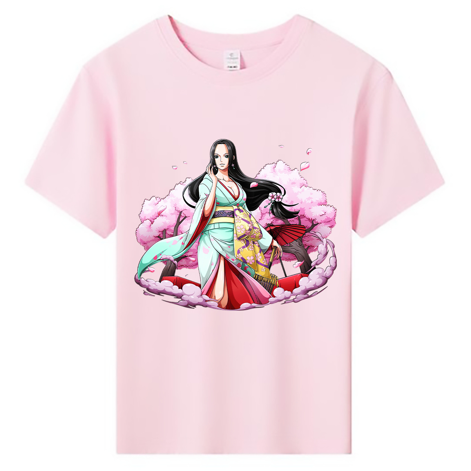 ワンピース ボア・ハンコック ONE PIECE Boa·Hancock 綿100％キッズTシャツ（フロントプリント）