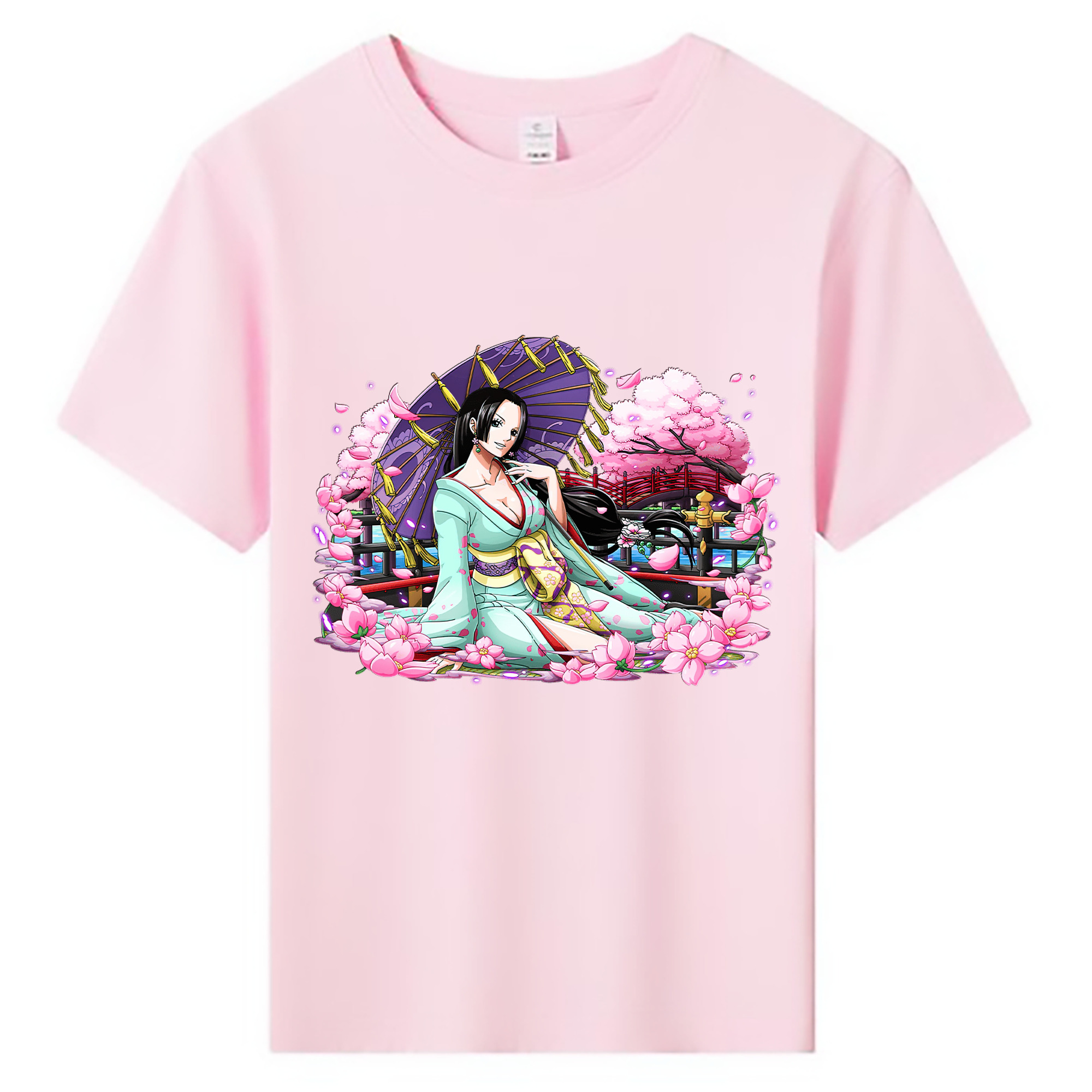 ワンピース ボア・ハンコック ONE PIECE Boa·Hancock 綿100％キッズTシャツ（フロントプリント）