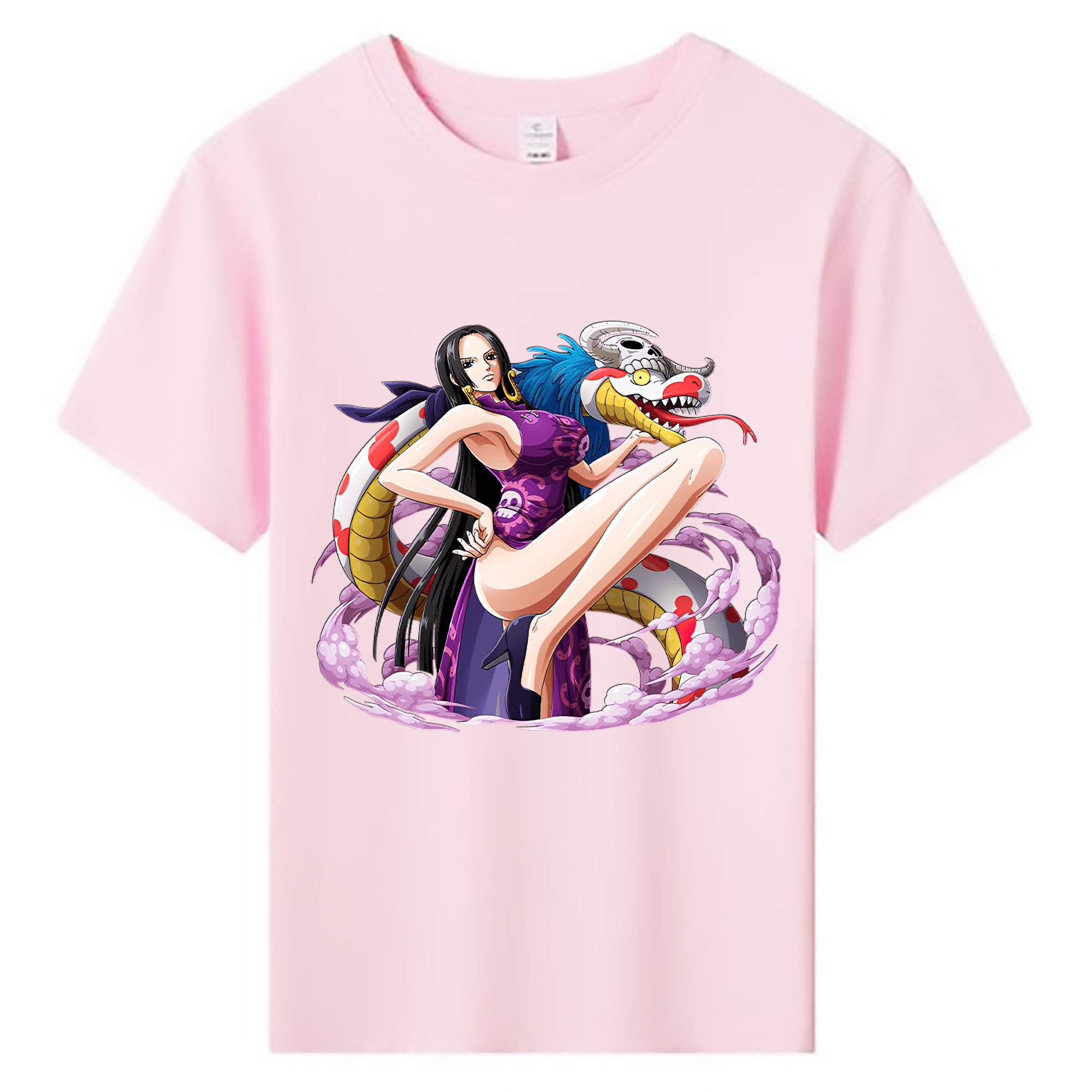 ワンピース ボア・ハンコック ONE PIECE Boa·Hancock 綿100％キッズTシャツ（フロントプリント）