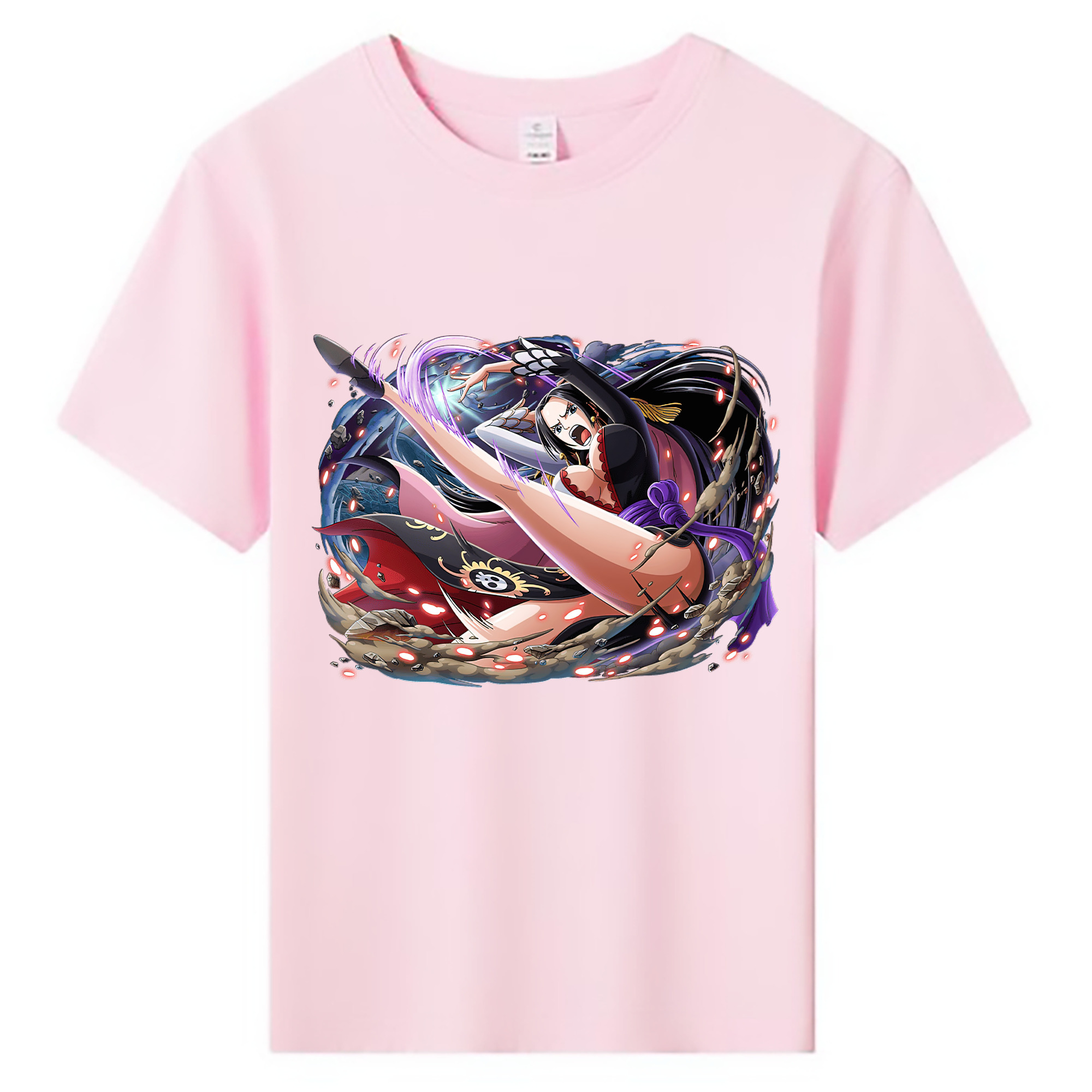 ワンピース ボア・ハンコック ONE PIECE Boa·Hancock 綿100％キッズTシャツ（フロントプリント）