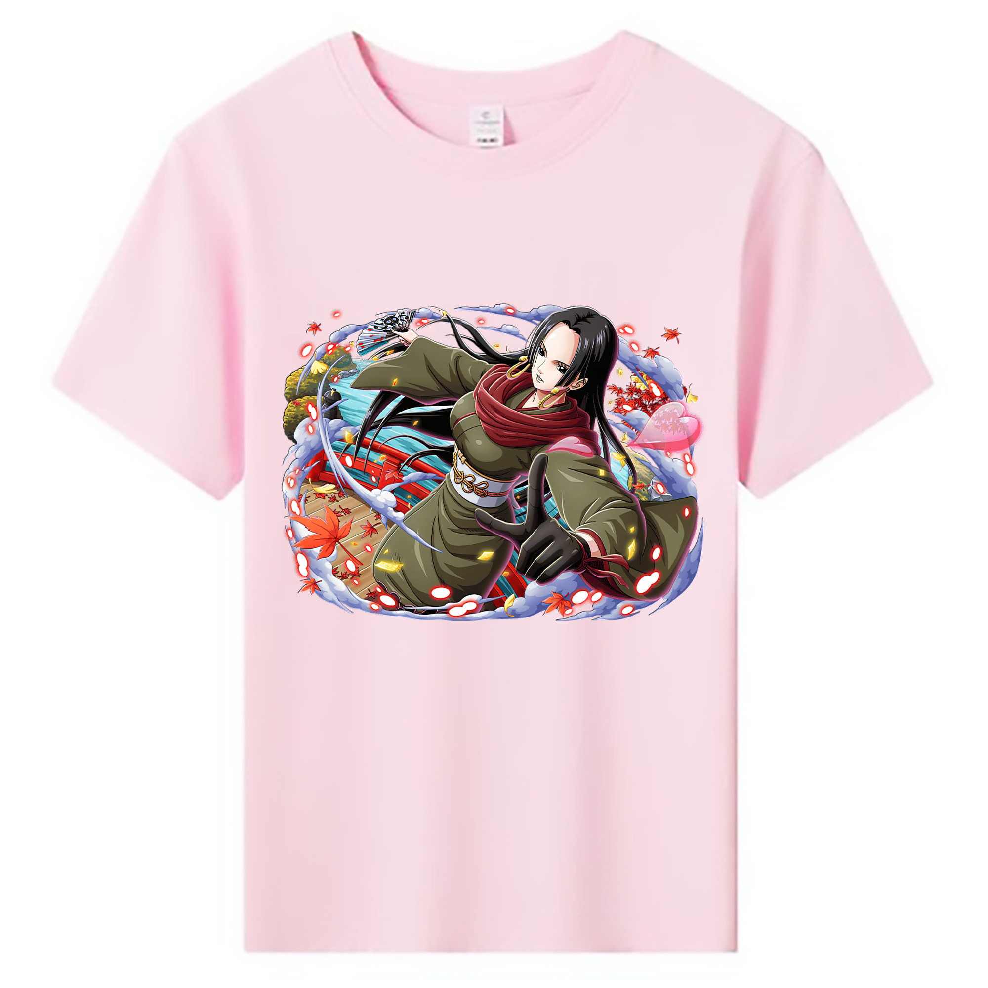 ワンピース ボア・ハンコック ONE PIECE Boa·Hancock 綿100％キッズTシャツ（フロントプリント）