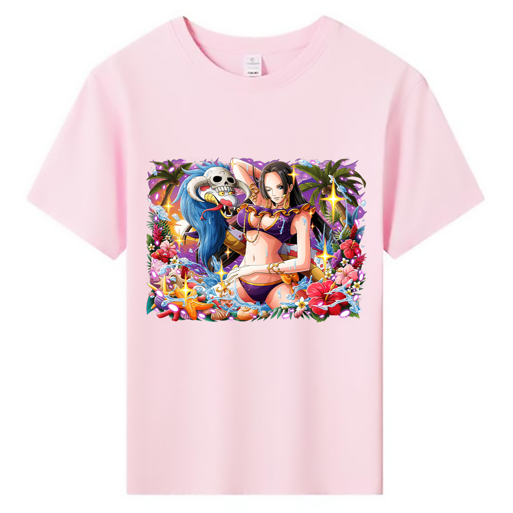ワンピース ボア・ハンコック ONE PIECE Boa·Hancock 綿100％キッズTシャツ（フロントプリント）