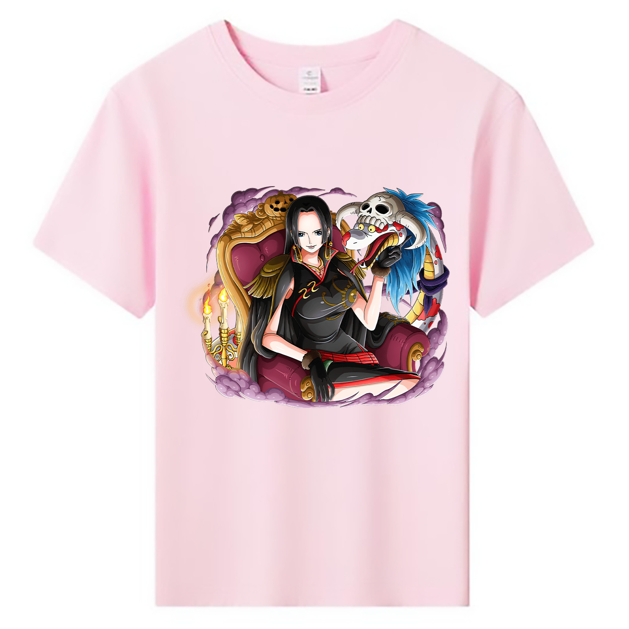 ワンピース ボア・ハンコック ONE PIECE Boa·Hancock 綿100％キッズTシャツ（フロントプリント）
