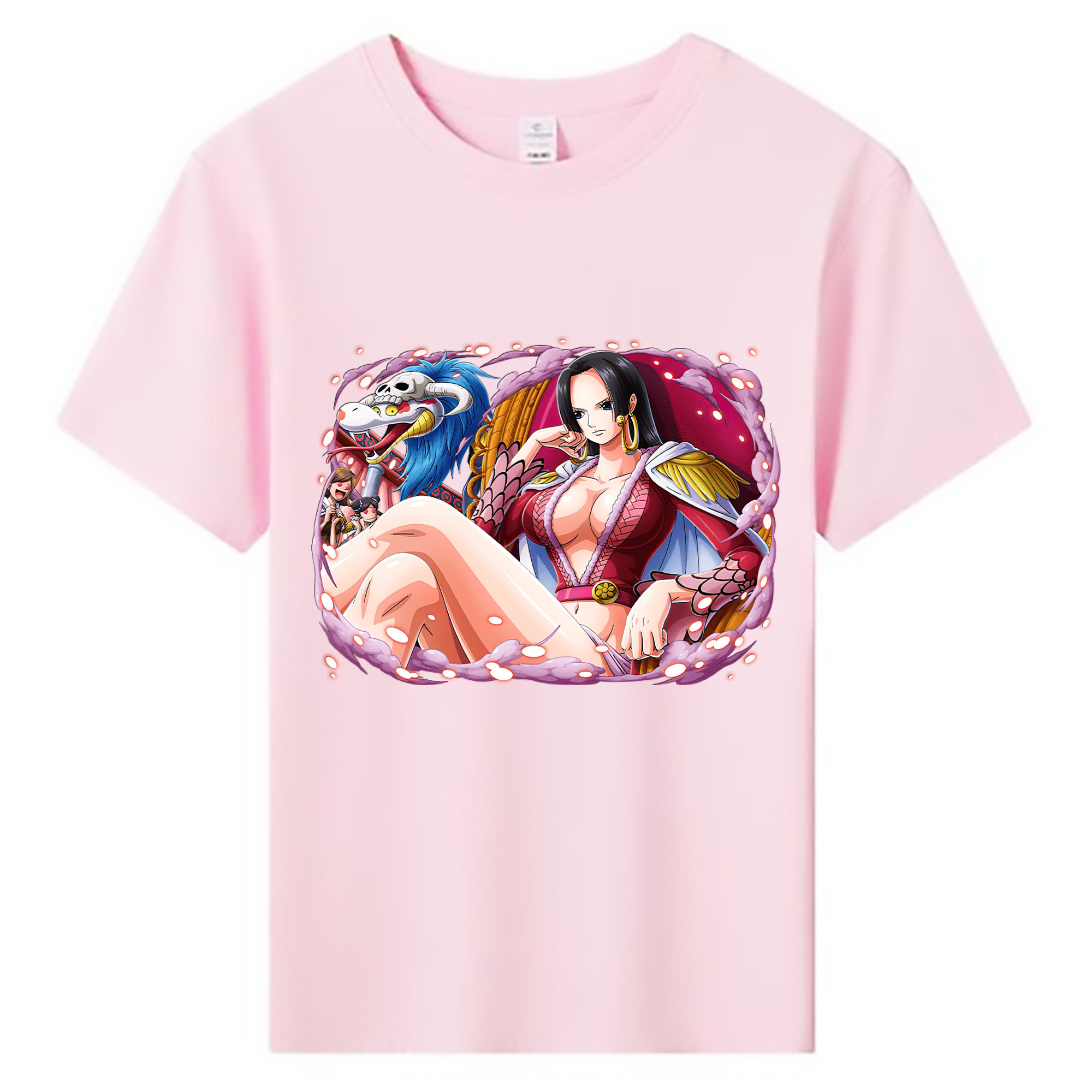 ワンピース ボア・ハンコック ONE PIECE Boa·Hancock 綿100％キッズTシャツ（フロントプリント）
