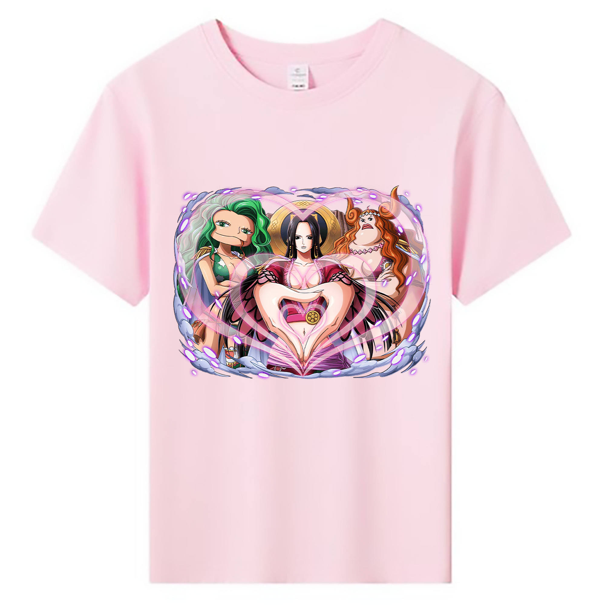 ワンピース ボア・ハンコック ONE PIECE Boa·Hancock 綿100％キッズTシャツ（フロントプリント）