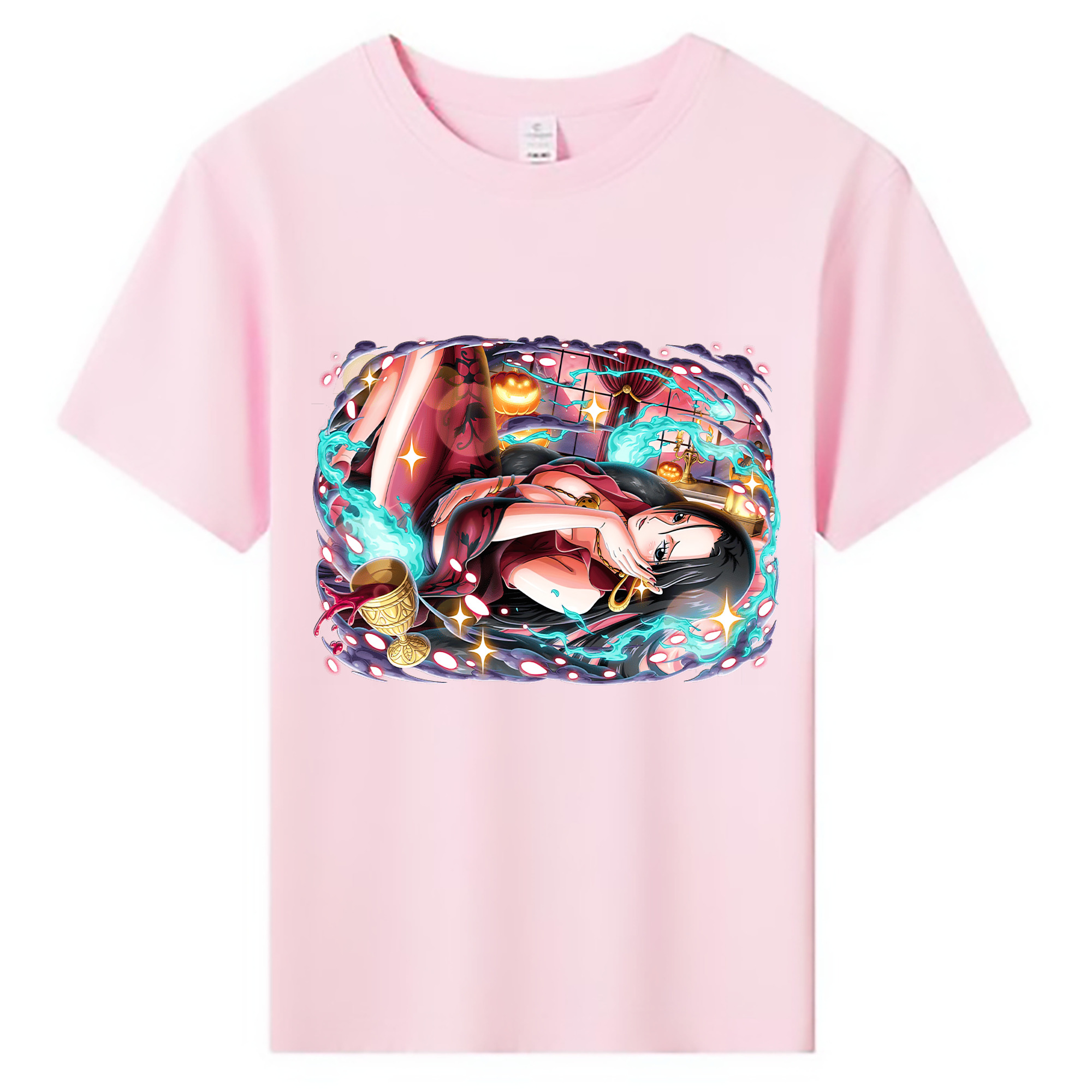 ワンピース ボア・ハンコック ONE PIECE Boa·Hancock 綿100％キッズTシャツ（フロントプリント）