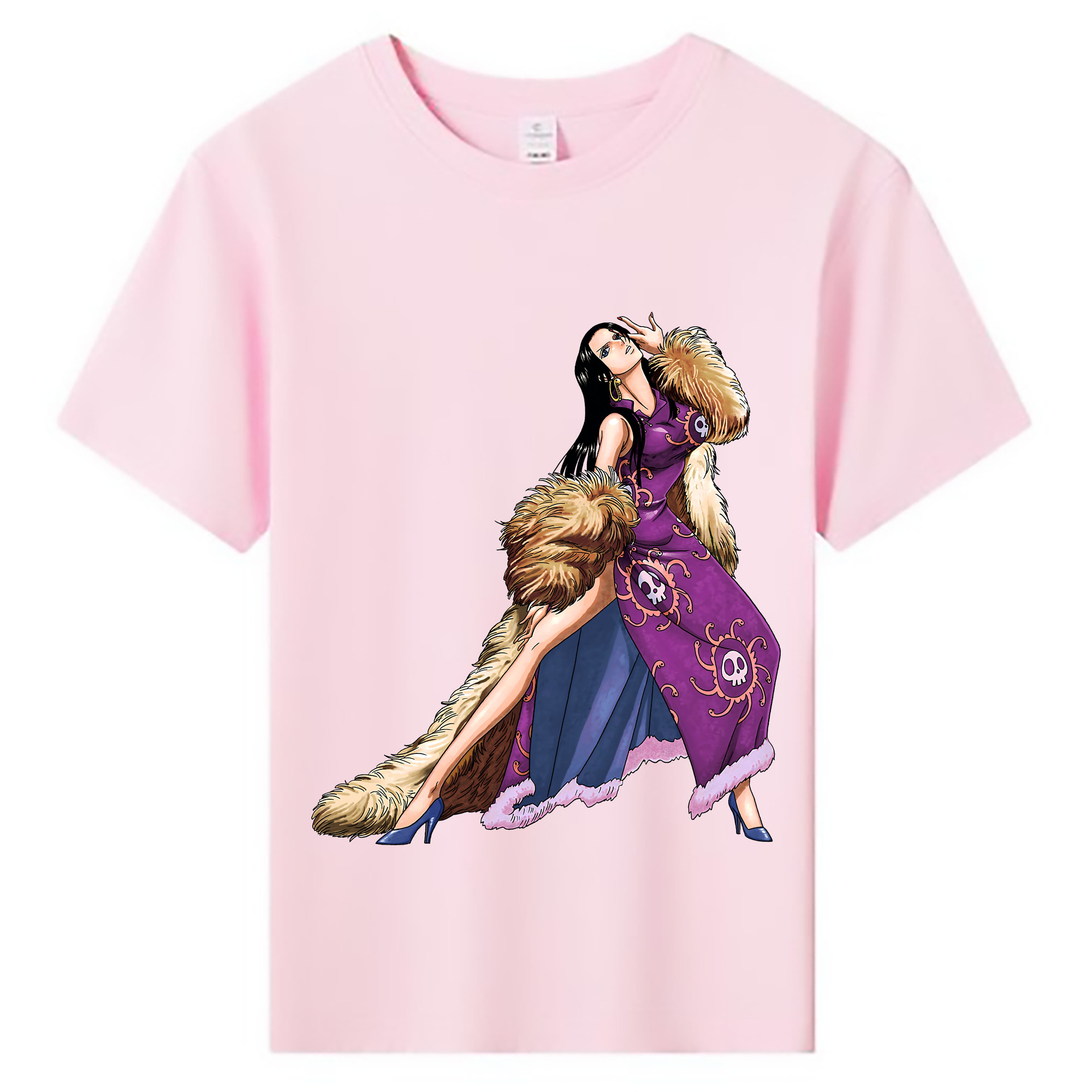 ワンピース ボア・ハンコック ONE PIECE Boa·Hancock 綿100％キッズTシャツ（フロントプリント）