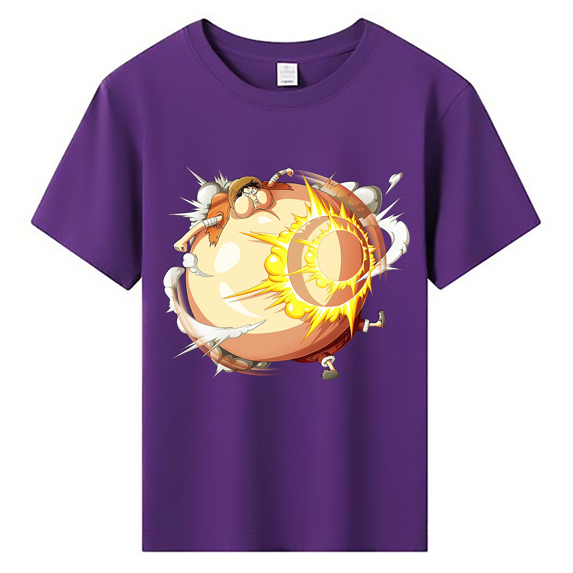 （画像用） ワンピース モンキー・D・ルフィ ONE PIECE Monkey D. Luffy 綿100％キッズTシャツ（フロントプリント）