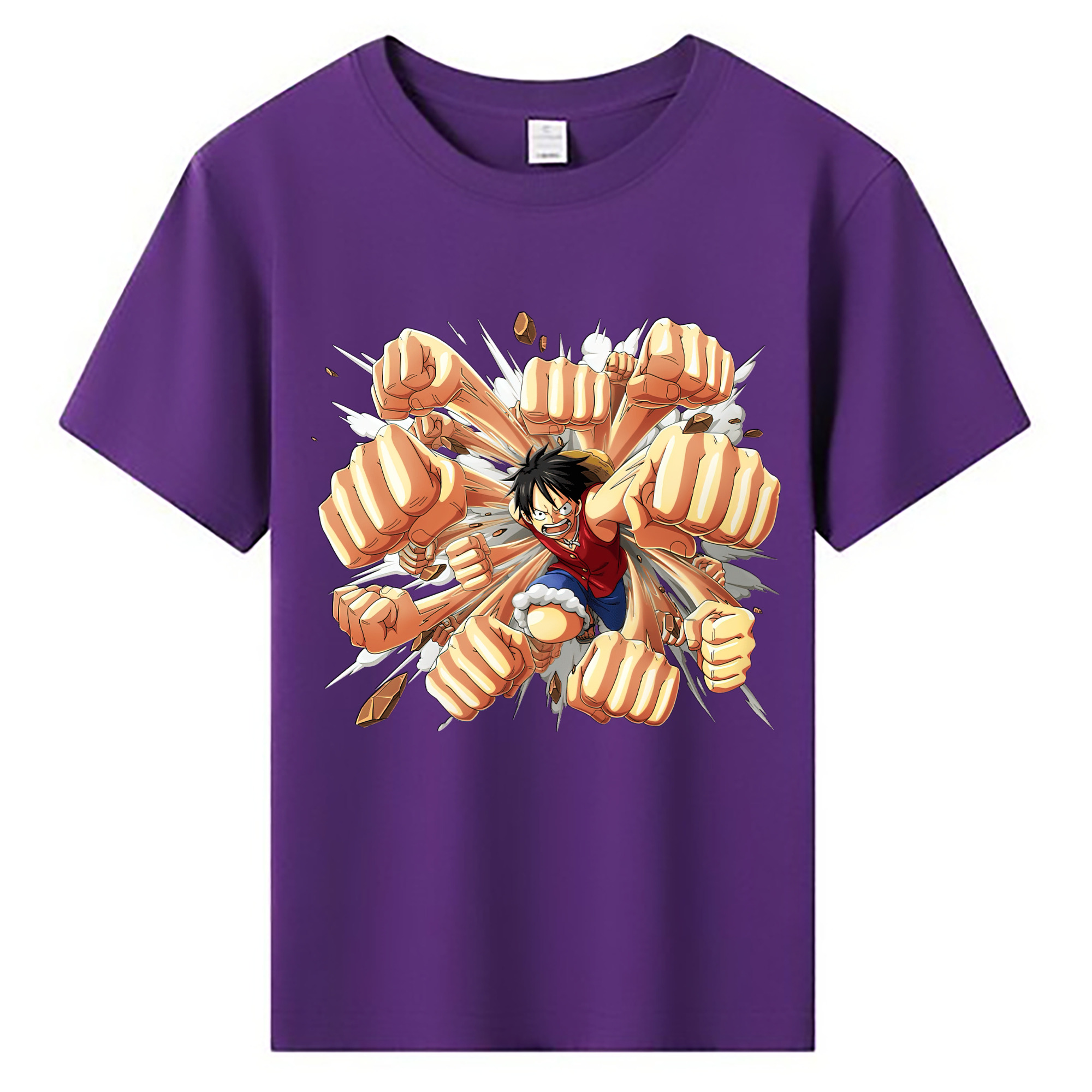 （画像用） ワンピース モンキー・D・ルフィ ONE PIECE Monkey D. Luffy 綿100％キッズTシャツ（フロントプリント）