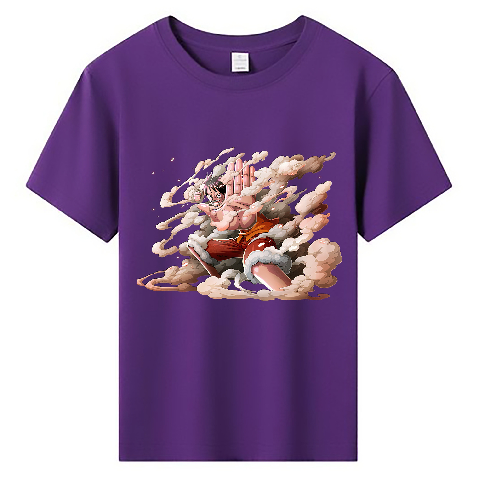 （画像用） ワンピース モンキー・D・ルフィ ONE PIECE Monkey D. Luffy 綿100％キッズTシャツ（フロントプリント）