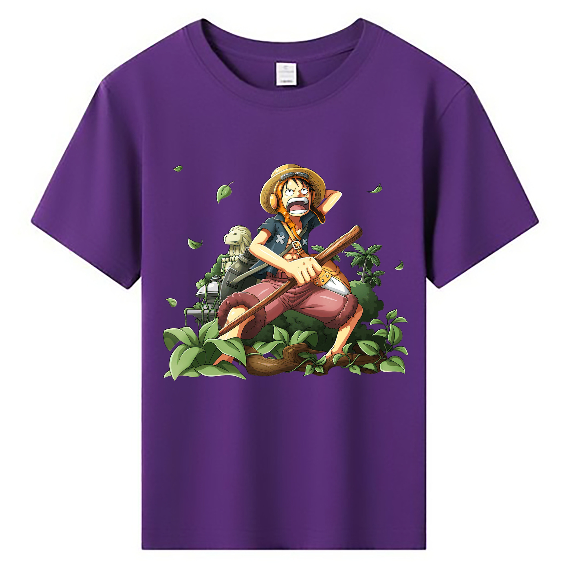 （画像用） ワンピース モンキー・D・ルフィ ONE PIECE Monkey D. Luffy 綿100％キッズTシャツ（フロントプリント）