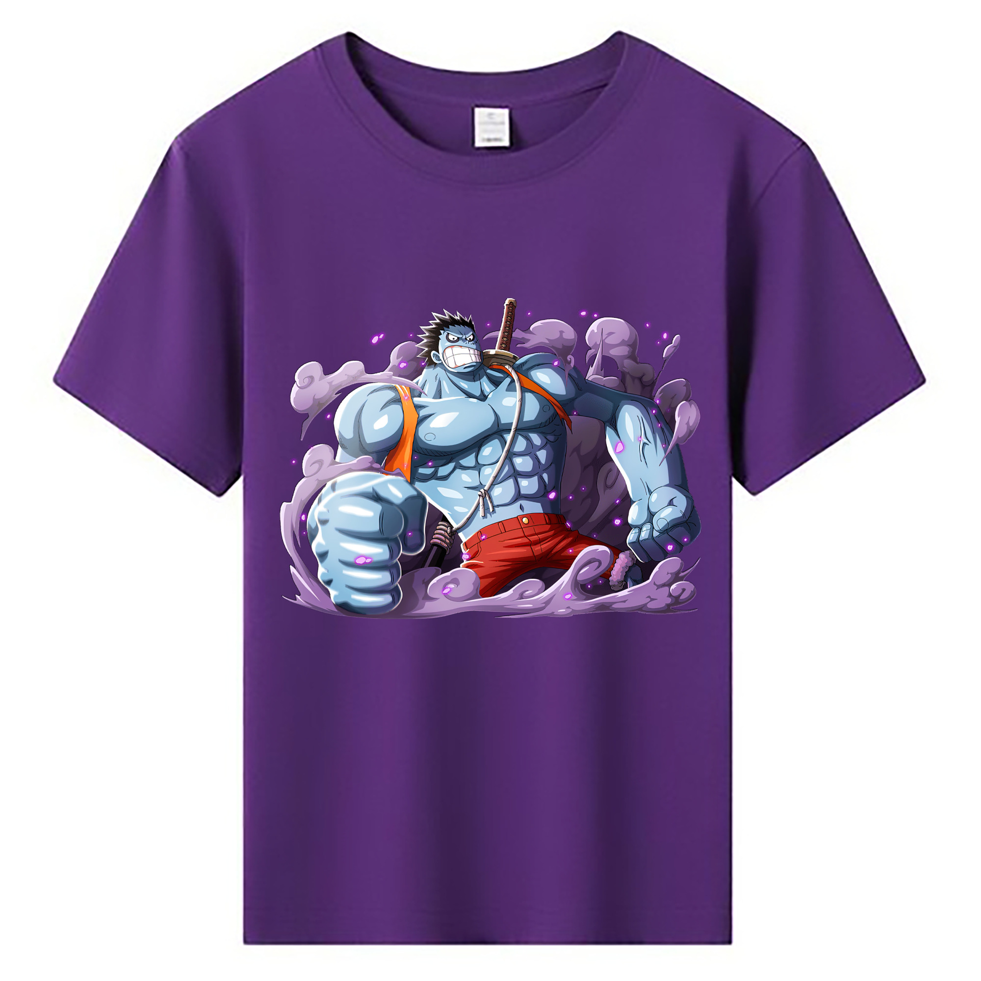 ワンピース モンキー・D・ルフィ ONE PIECE Monkey D. Luffy 綿100％キッズTシャツ（フロントプリント）