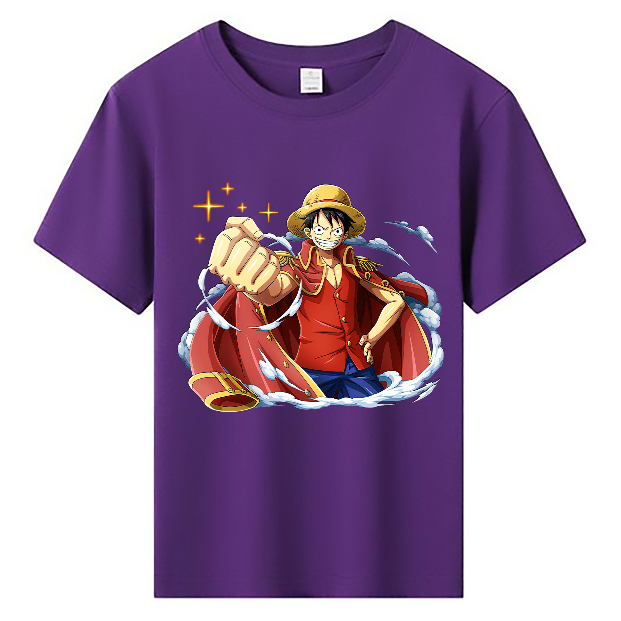ワンピース モンキー・D・ルフィ ONE PIECE Monkey D. Luffy 綿100％キッズTシャツ（フロントプリント）