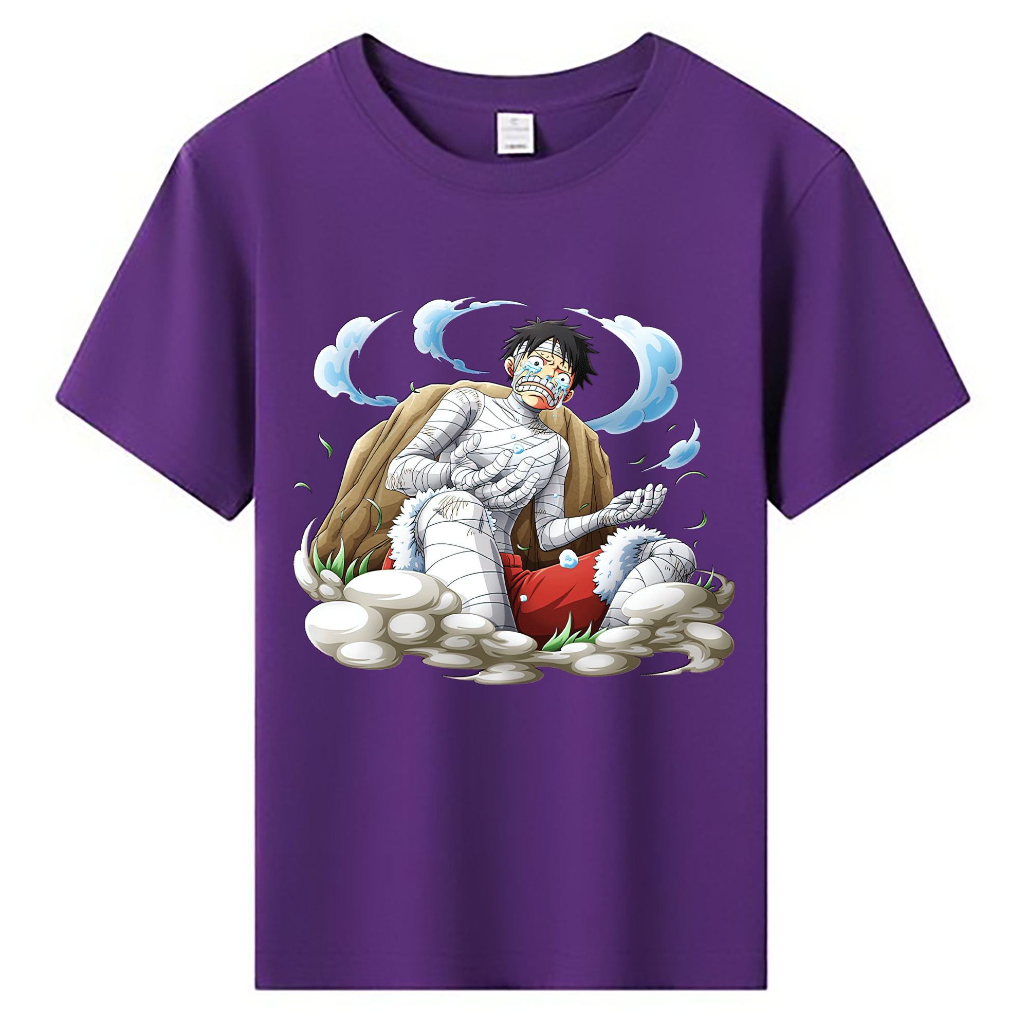 ワンピース モンキー・D・ルフィ ONE PIECE Monkey D. Luffy 綿100％キッズTシャツ（フロントプリント）