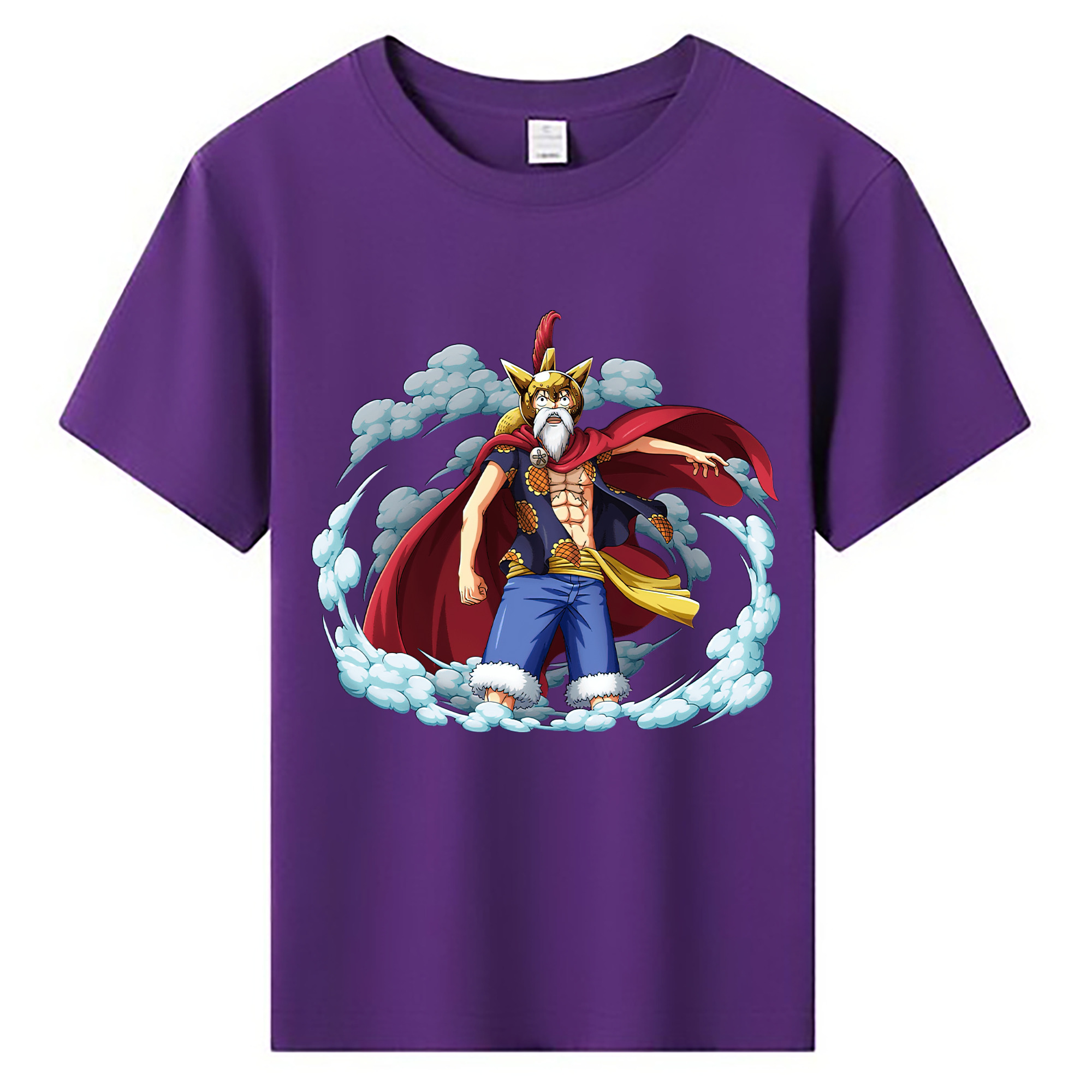 ワンピース モンキー・D・ルフィ ONE PIECE Monkey D. Luffy 綿100％キッズTシャツ（フロントプリント）