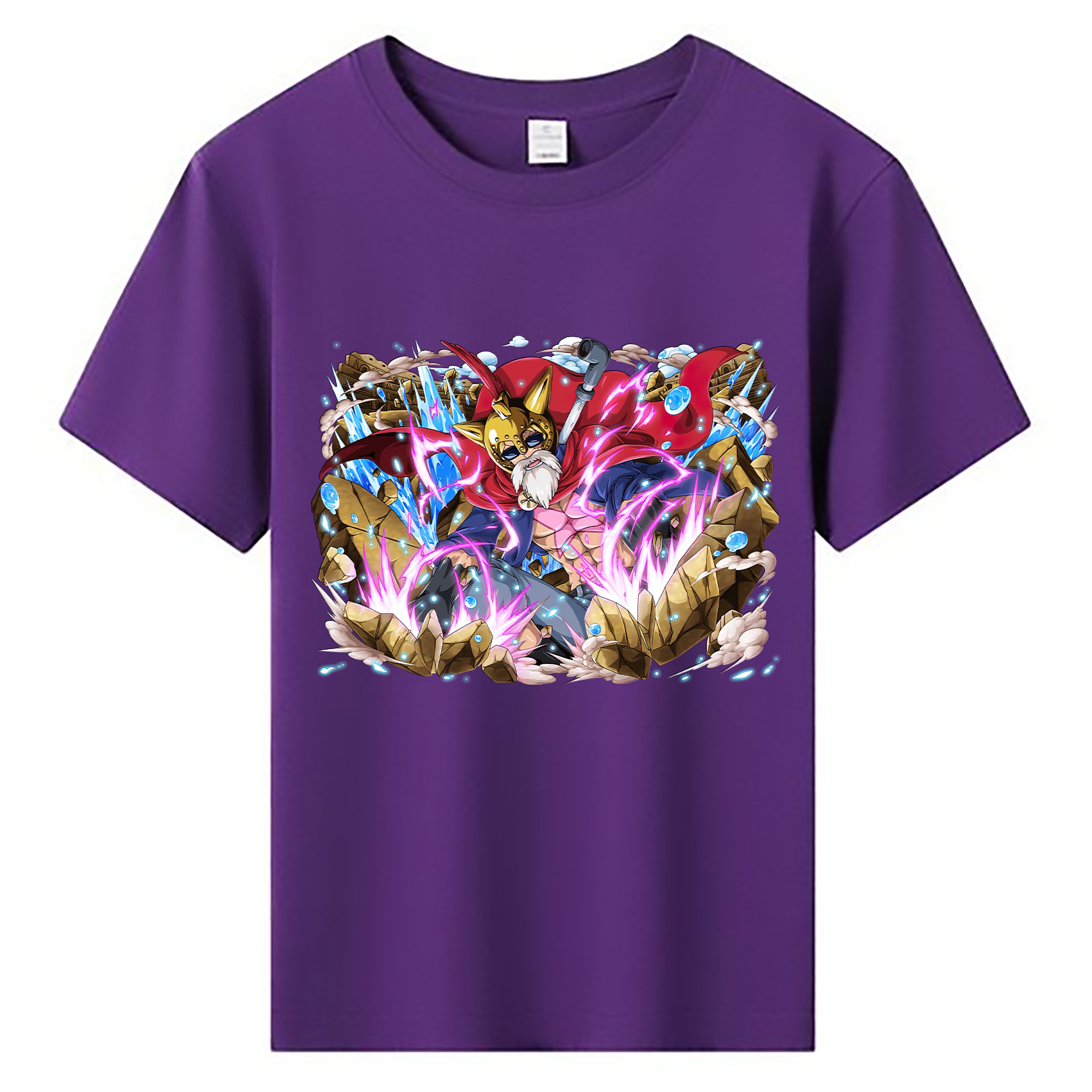 ワンピース モンキー・D・ルフィ ONE PIECE Monkey D. Luffy 綿100％キッズTシャツ（フロントプリント）