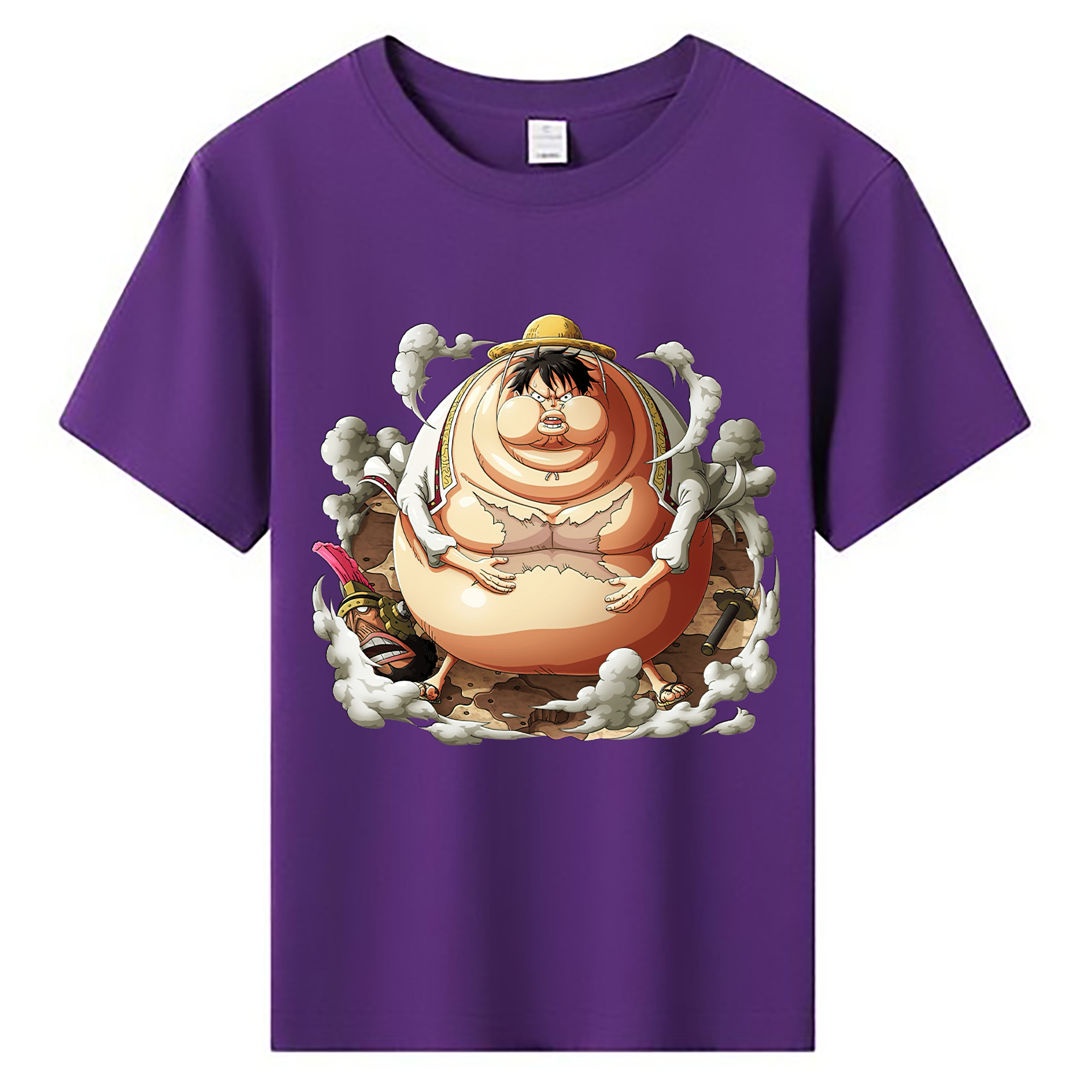 ワンピース モンキー・D・ルフィ ONE PIECE Monkey D. Luffy 綿100％キッズTシャツ（フロントプリント）