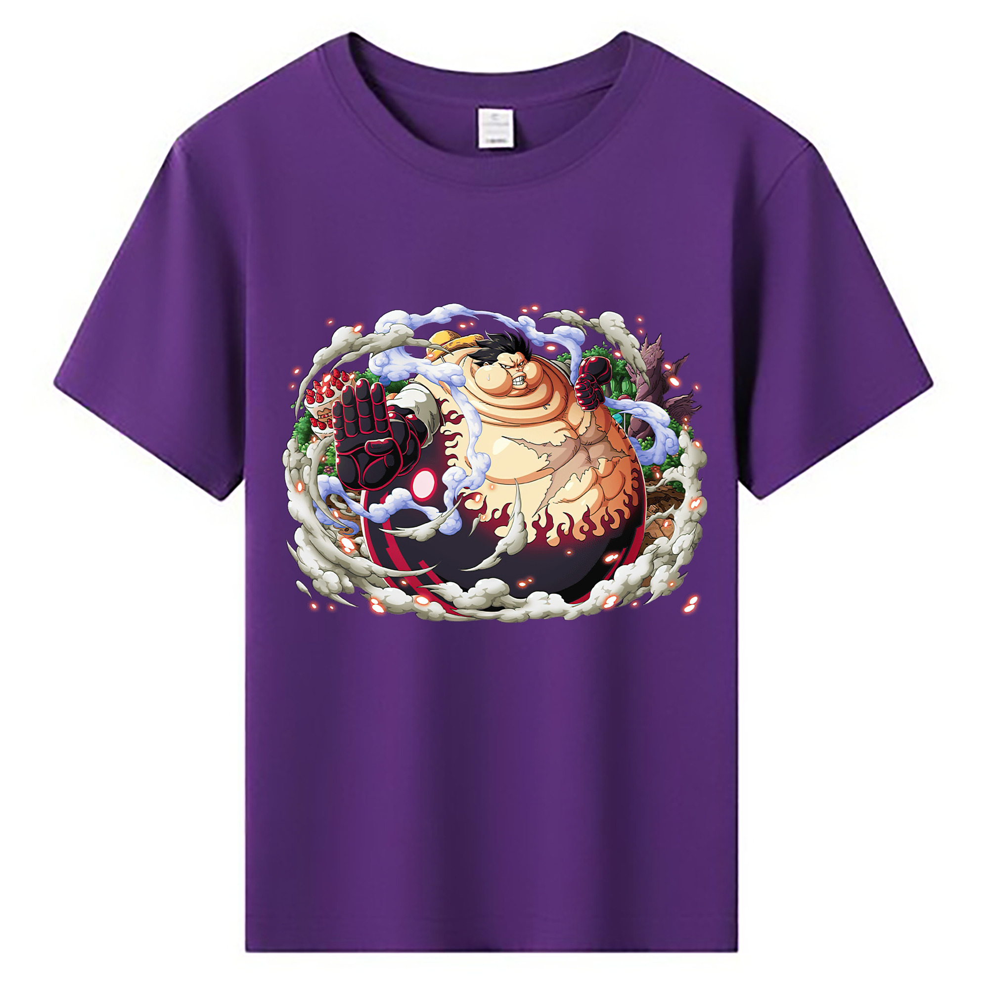 ワンピース モンキー・D・ルフィ ONE PIECE Monkey D. Luffy 綿100％キッズTシャツ（フロントプリント）