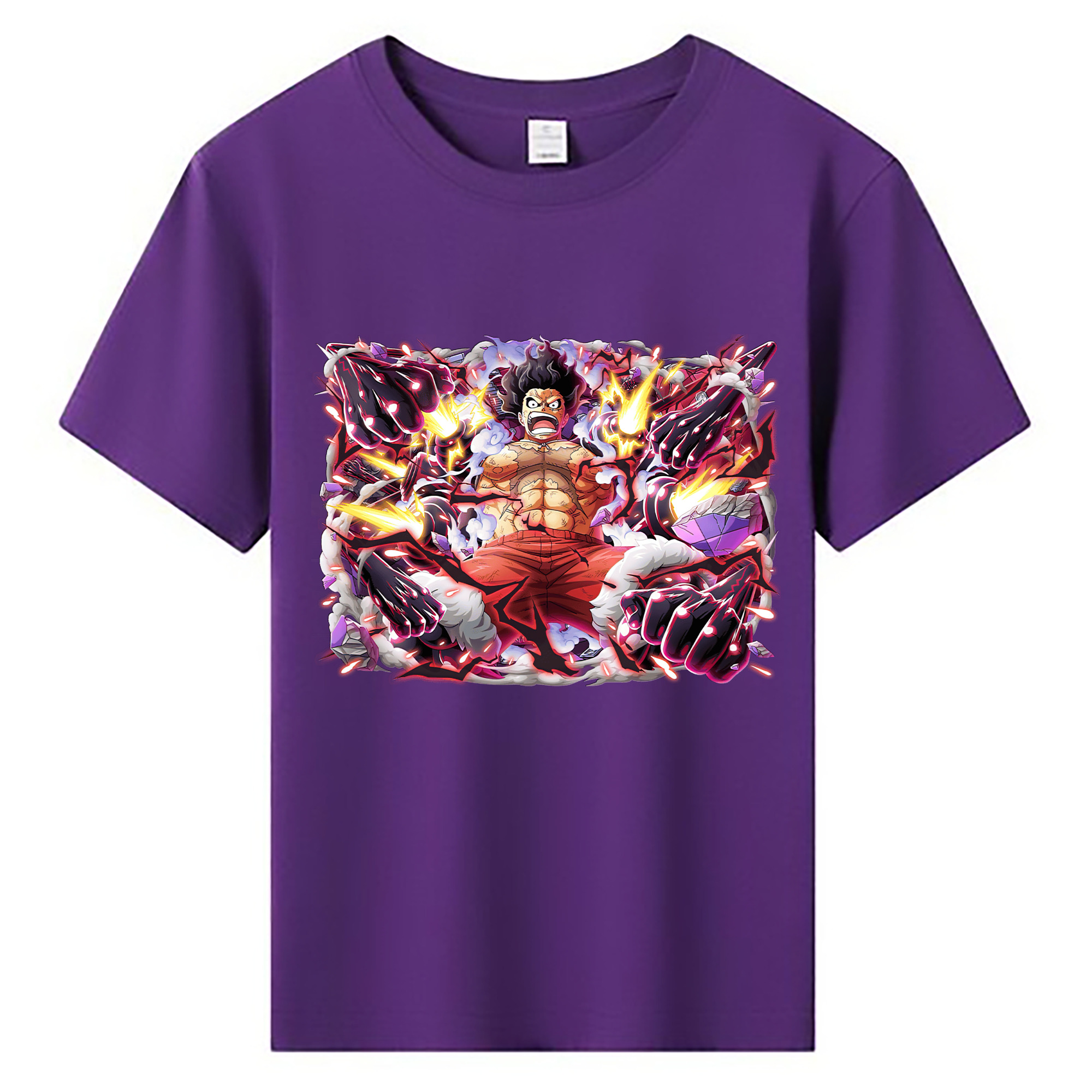ワンピース モンキー・D・ルフィ ONE PIECE Monkey D. Luffy 綿100％キッズTシャツ（フロントプリント）