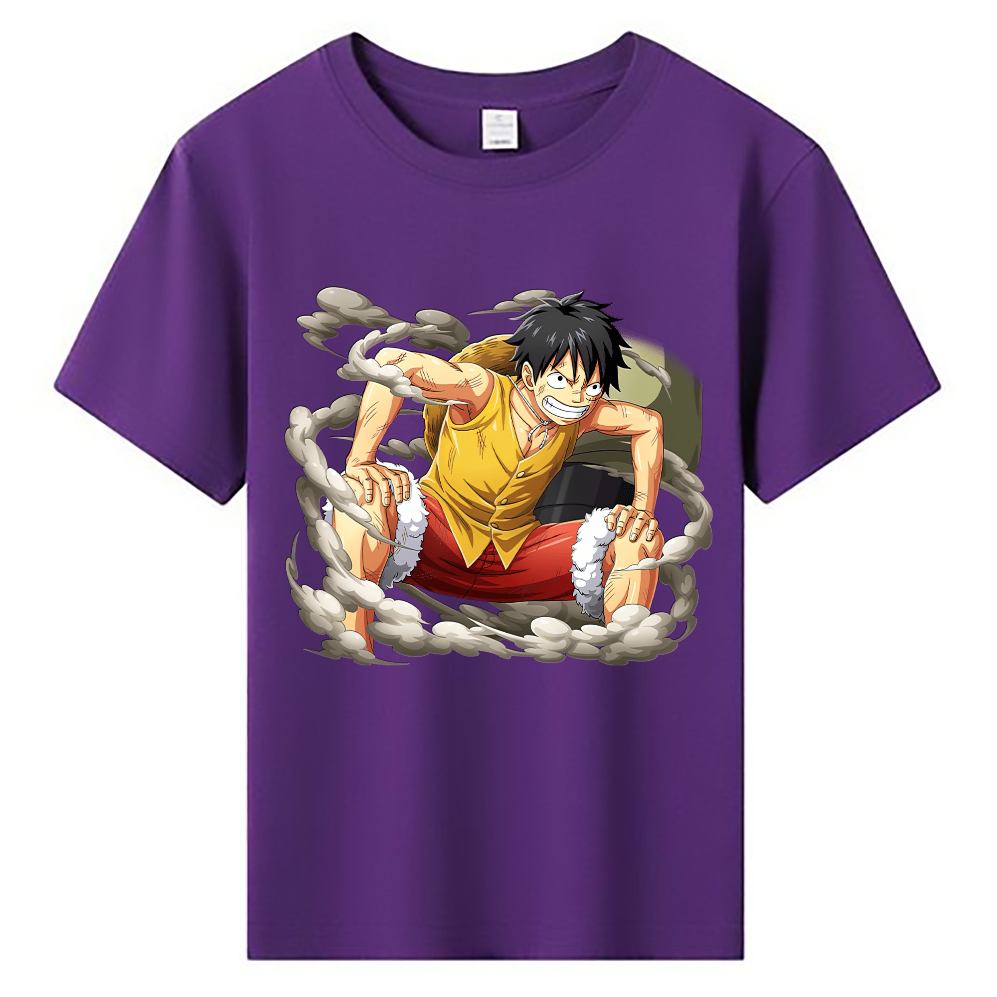 ワンピース モンキー・D・ルフィ ONE PIECE Monkey D. Luffy 綿100％キッズTシャツ（フロントプリント）